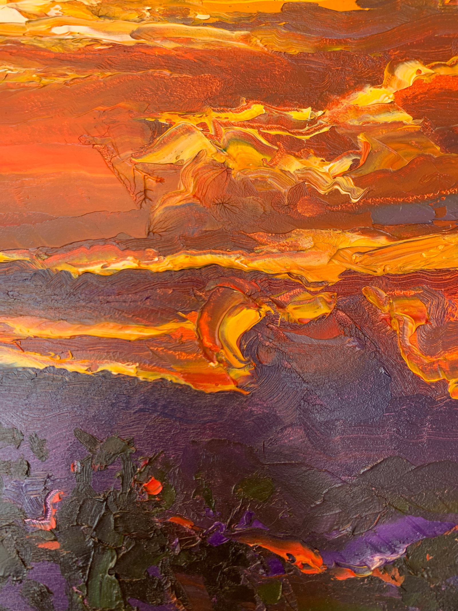 Abstract Oil painting Evening in a large ferry Onyshchenko - 8