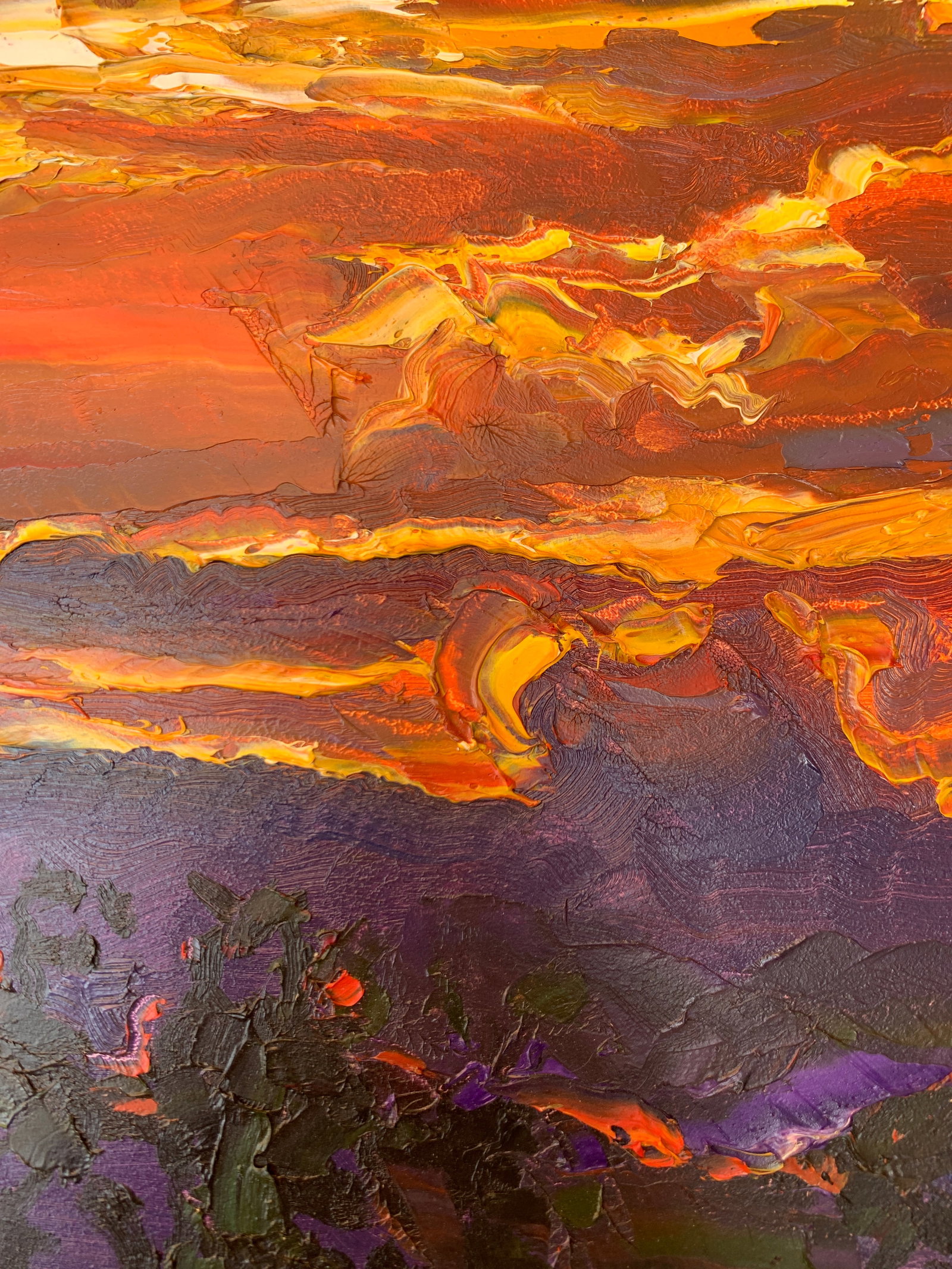 Abstract Oil painting Evening in a large ferry Onyshchenko - 9