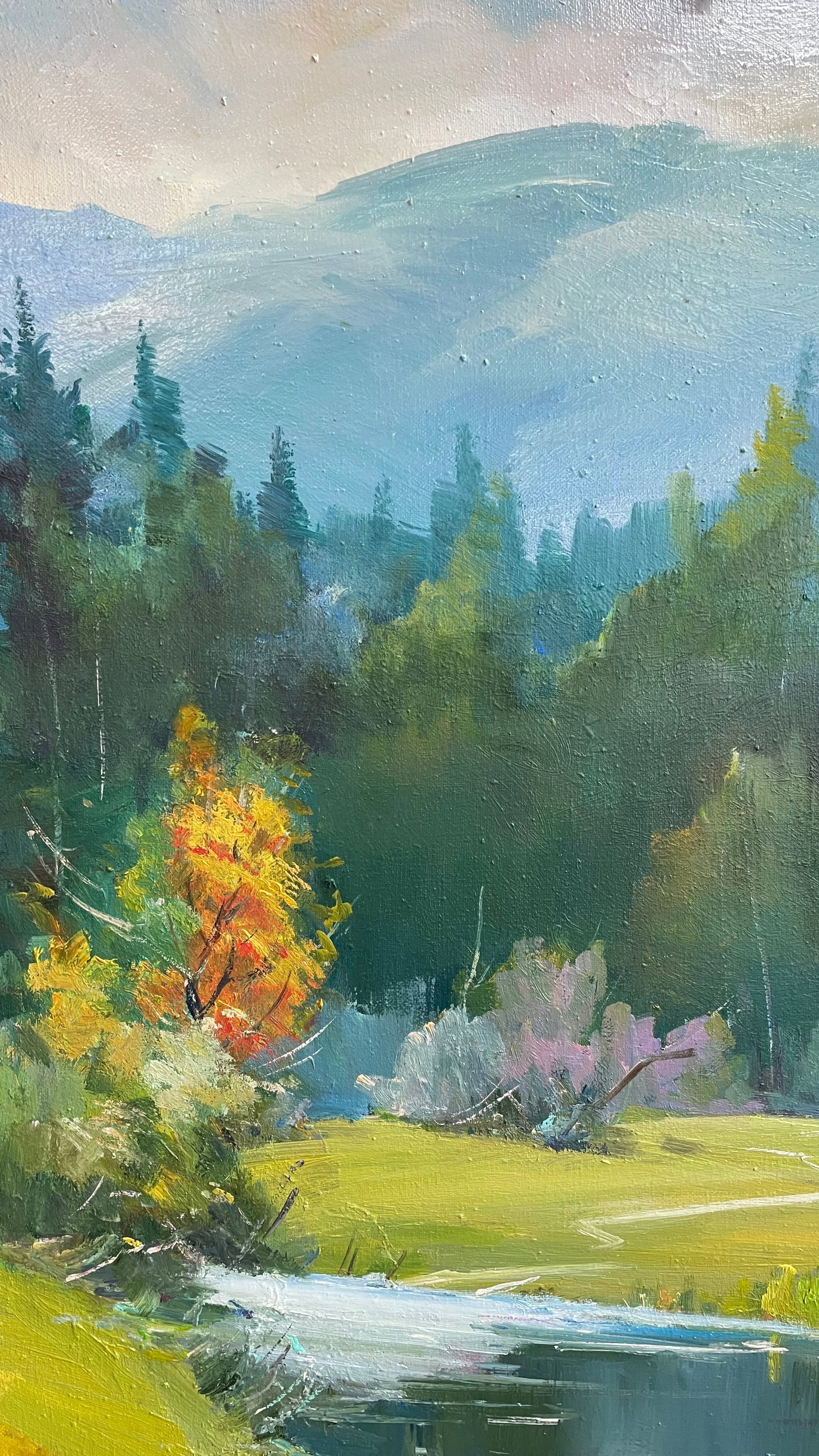 Oil painting Autumn coming Ivan Romanyuk: Title: Oil painting Autumn coming Ivan Romanyuk Description: 14ROM Painter: Ivan Romanyuk S?ze: 75x60 cm/29,5x23,6 inches Components: oil, canvas Original painting CONDITION: exellent ARTIST: A native