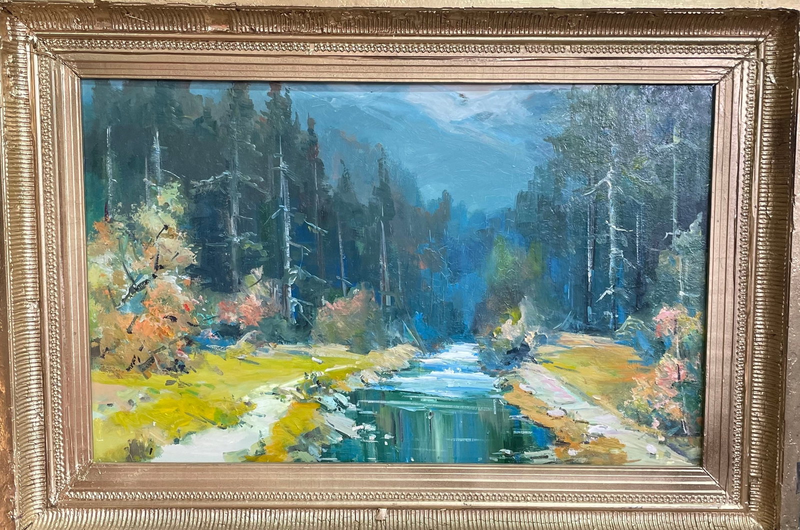 Oil painting Melting Ivan Romanyuk: Title: Oil painting Melting Ivan Romanyuk Description: 36ROM Painter: Ivan Romanyuk S?ze: 80x65 cm/31,4x25,5 inches Components: oil, canvas Original painting CONDITION: exellent ARTIST: A native of Iv