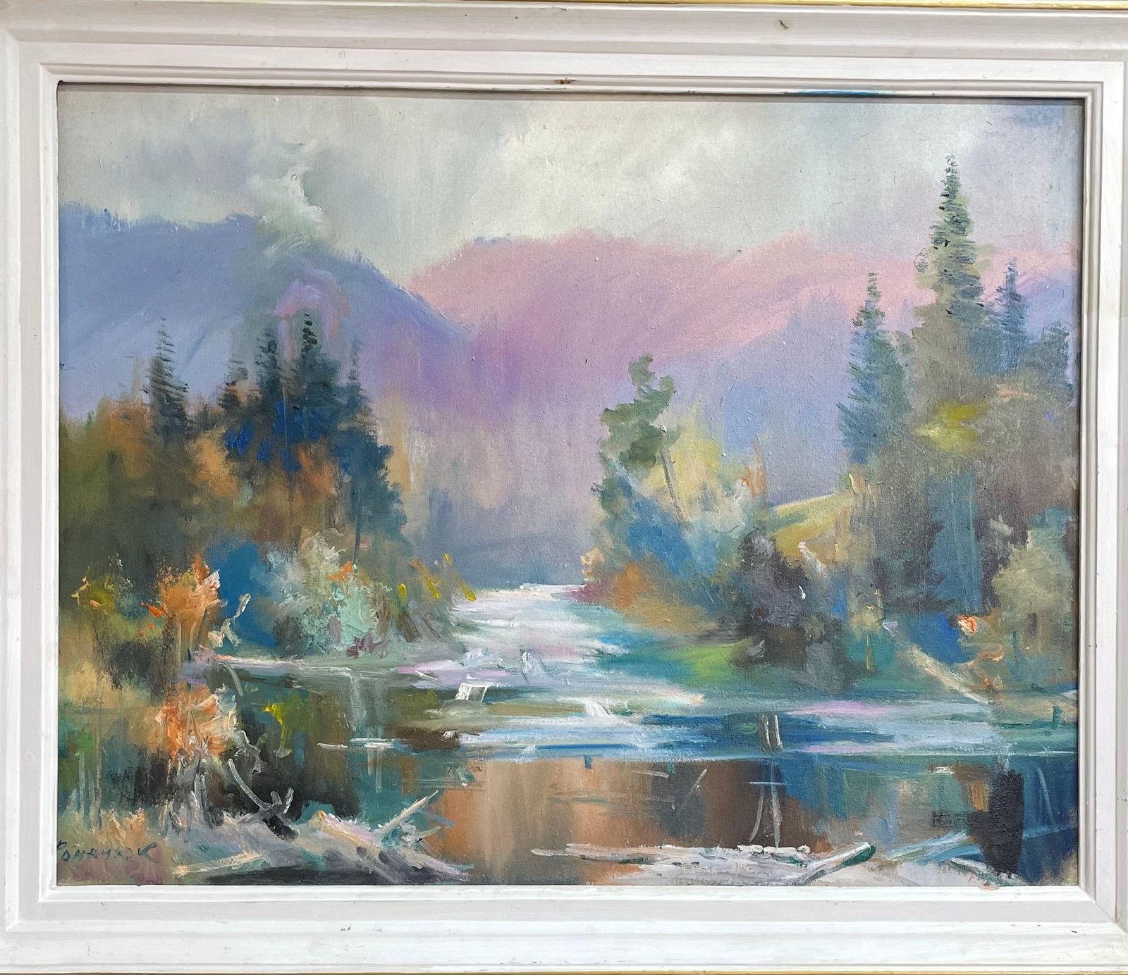 Oil painting Pink evening Ivan Romanyuk - 2