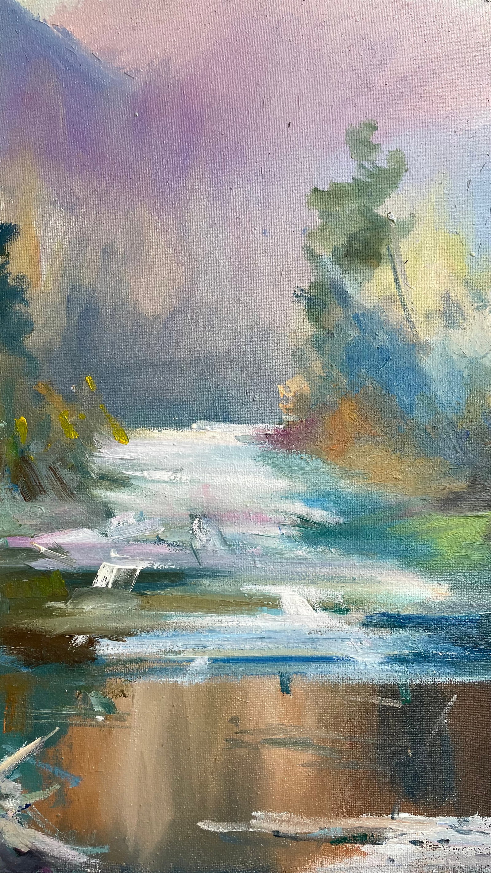 Oil painting Pink evening Ivan Romanyuk - 5