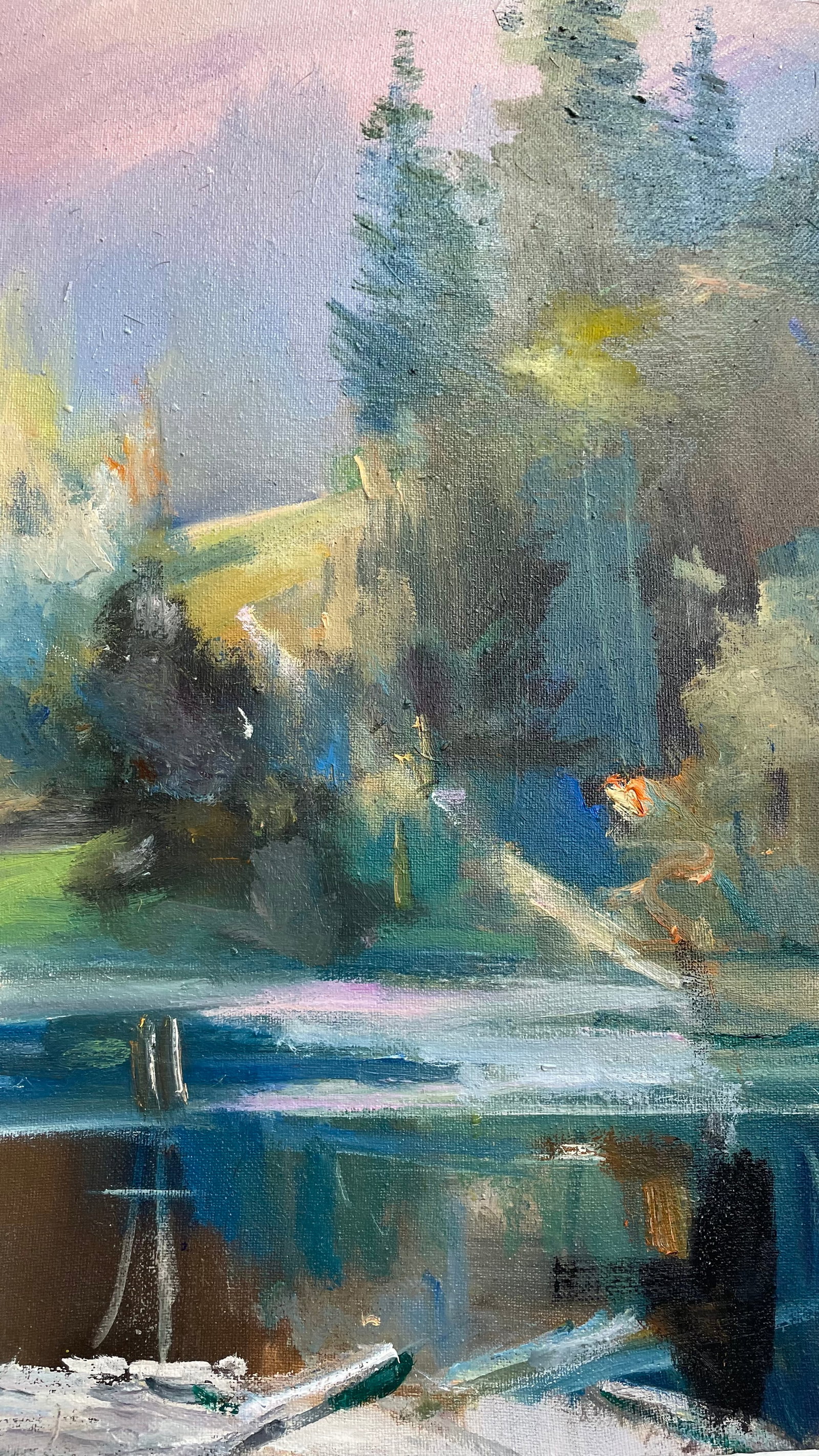 Oil painting Pink evening Ivan Romanyuk - 6