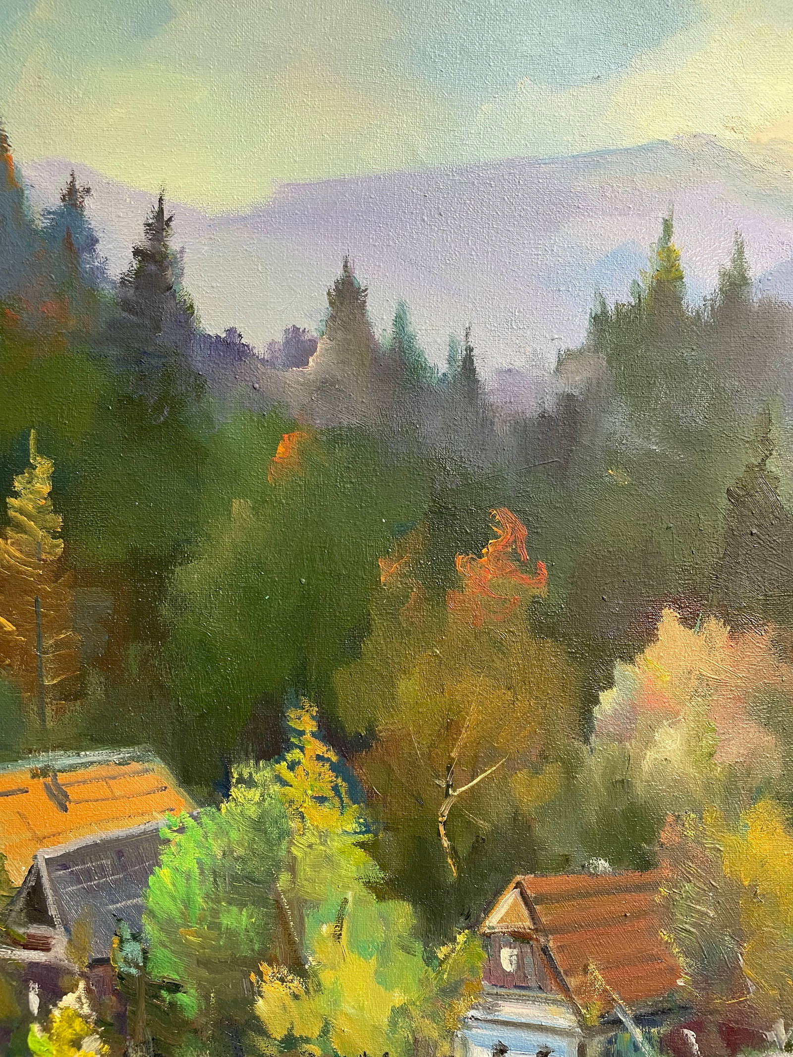 Oil painting Mountain rural Ivan Romanyuk - 5