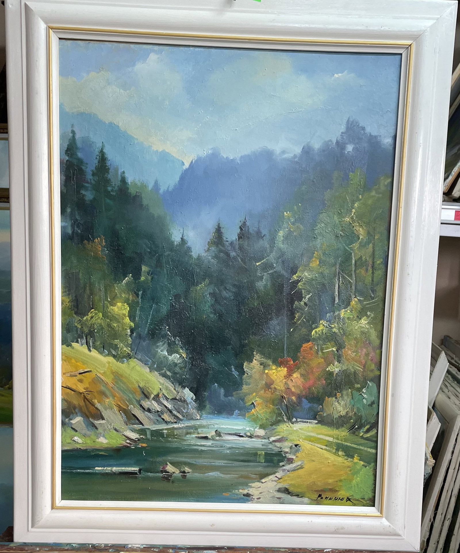 Oil painting Foggy day Ivan Romanyuk - 2