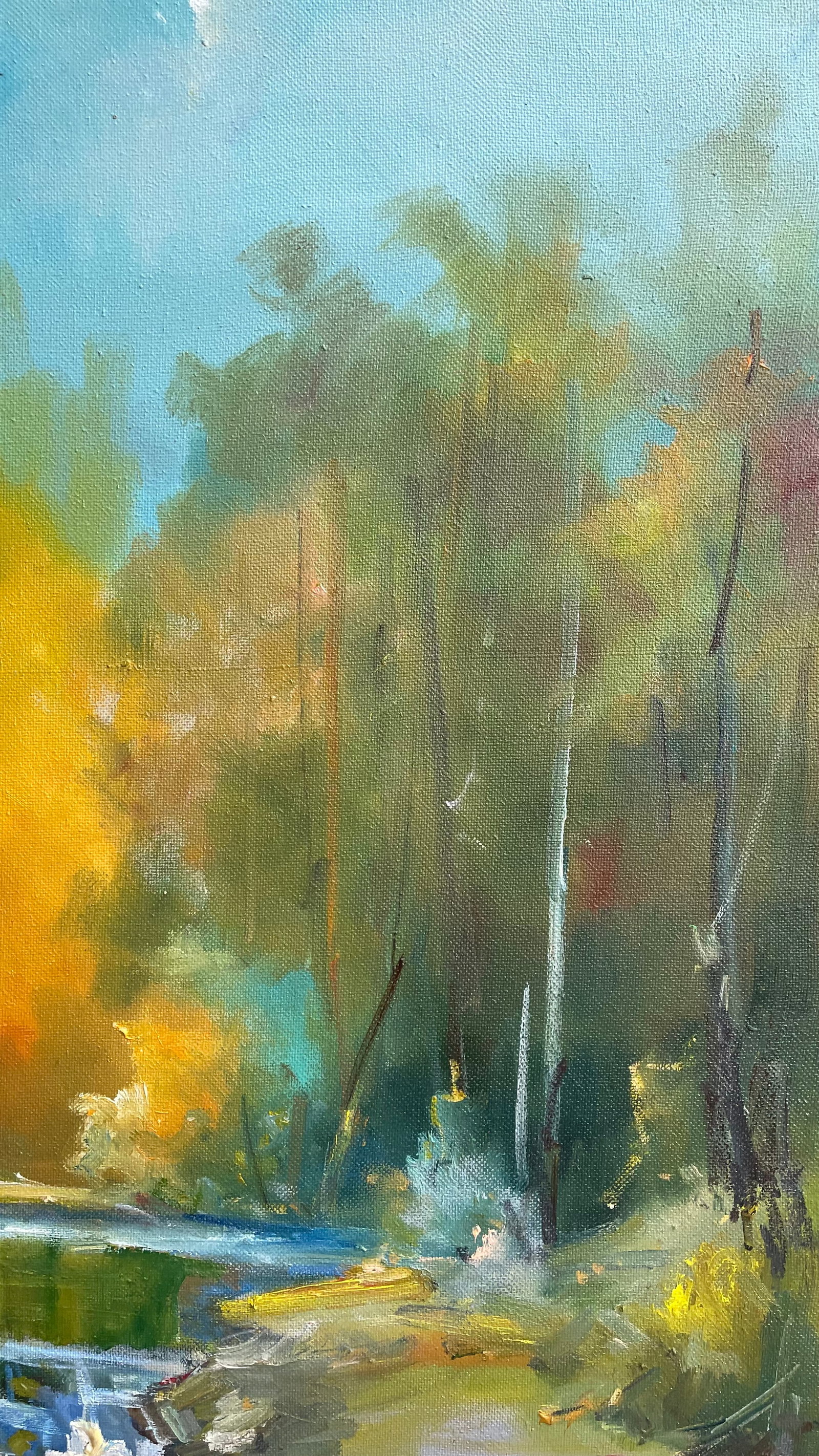 Oil painting Yellow trees Ivan Romanyuk - 3