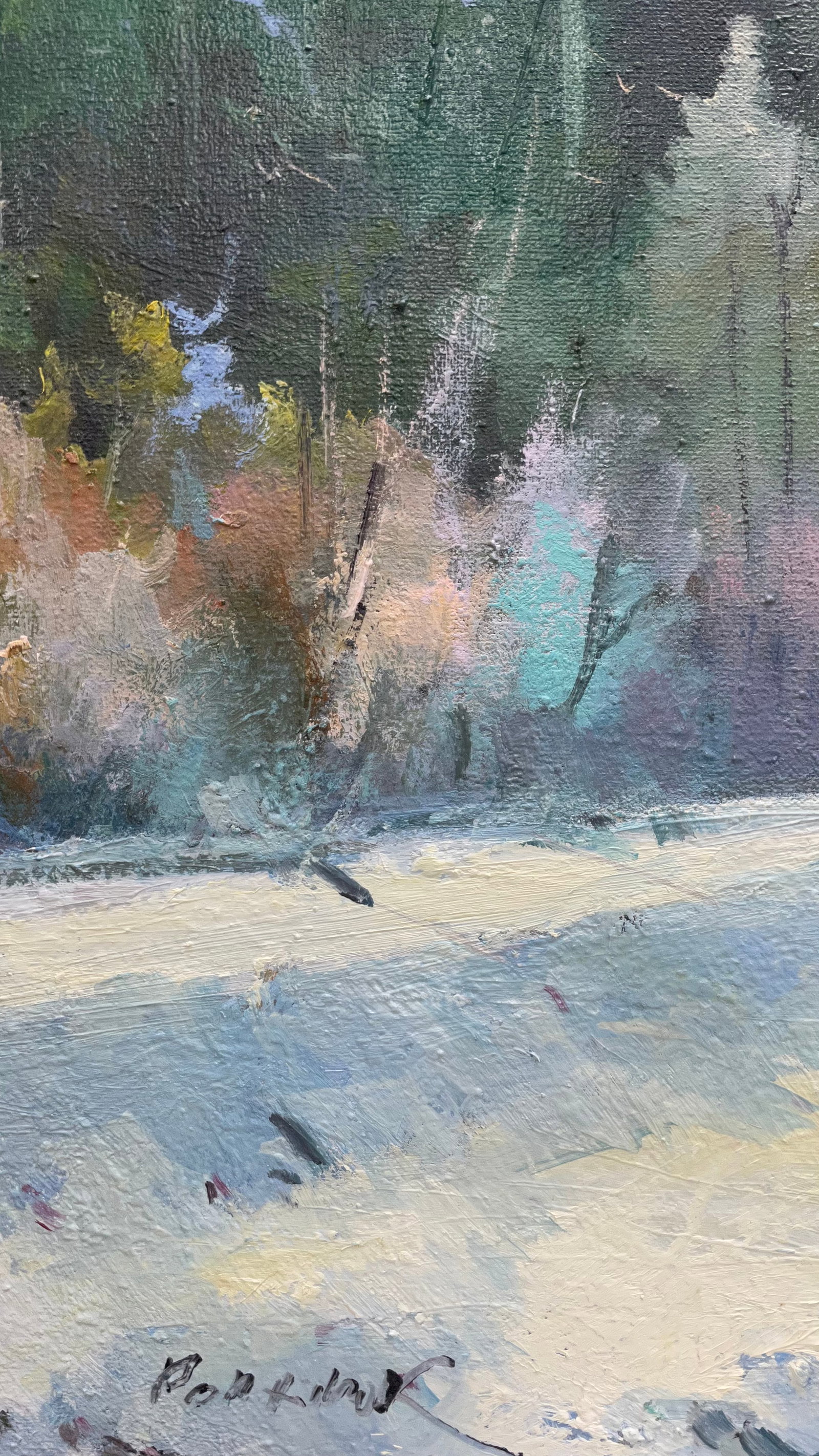Oil painting Mountain snow Ivan Romanyuk - 5