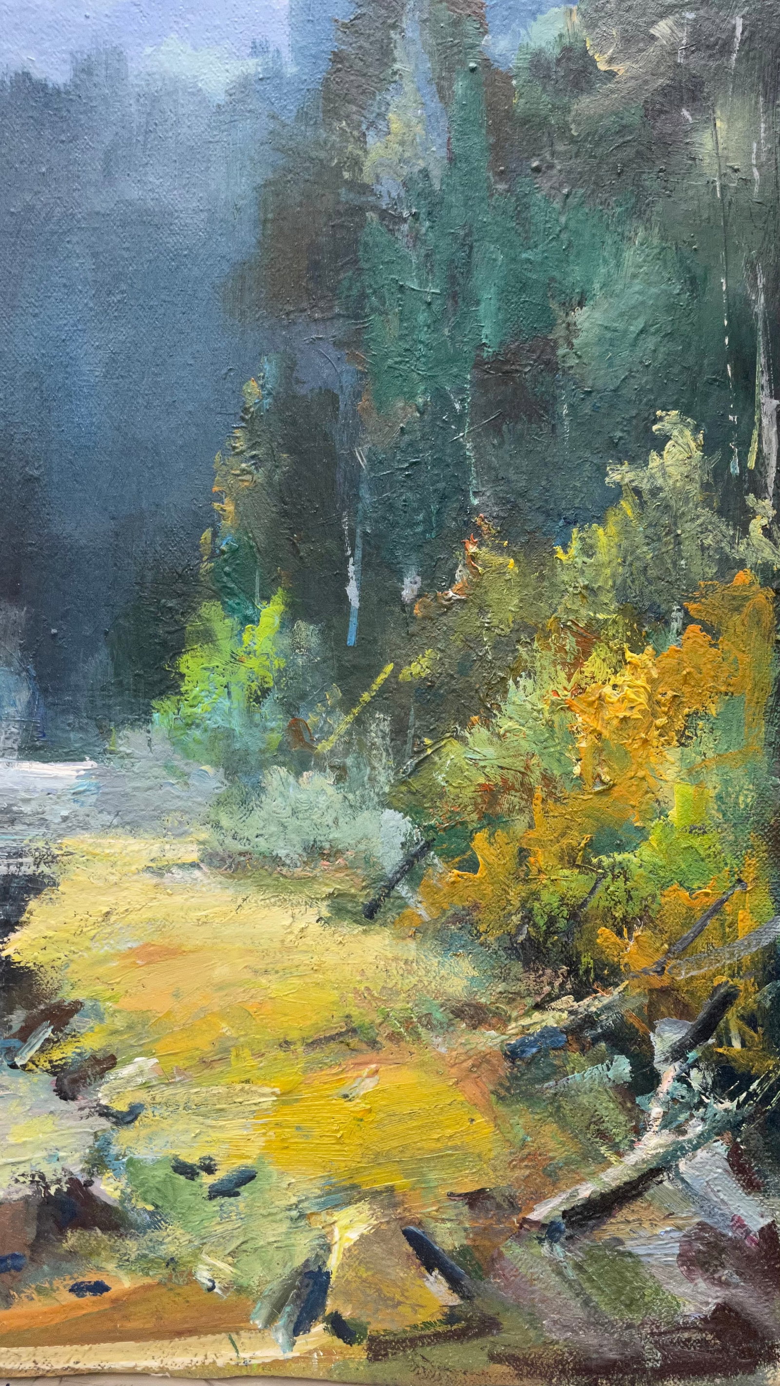 Oil painting Mountain river Ivan Romanyuk - 7