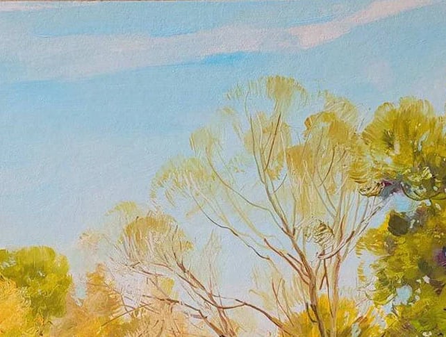 Oil painting warm day Oleksandr Oleksandrovich Nazarenko - 2