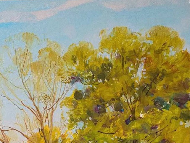 Oil painting warm day Oleksandr Oleksandrovich Nazarenko - 3