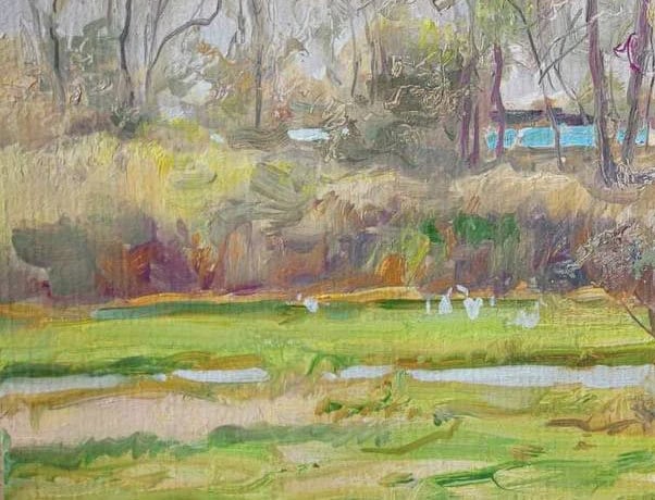 Oil painting evening Oleksandr Oleksandrovich Nazarenko - 7
