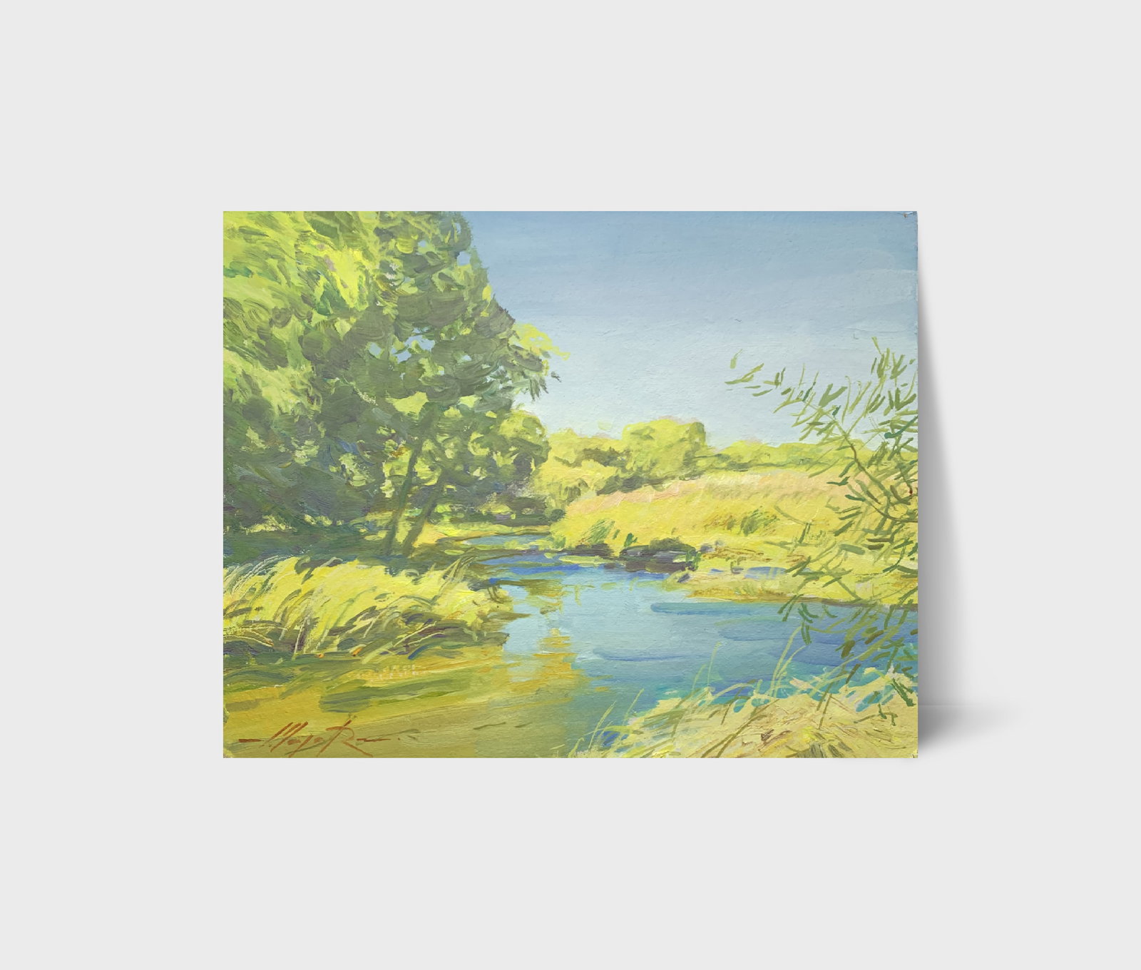 Oil painting Uday River Oleksandr Oleksandrovich Nazarenko - 11