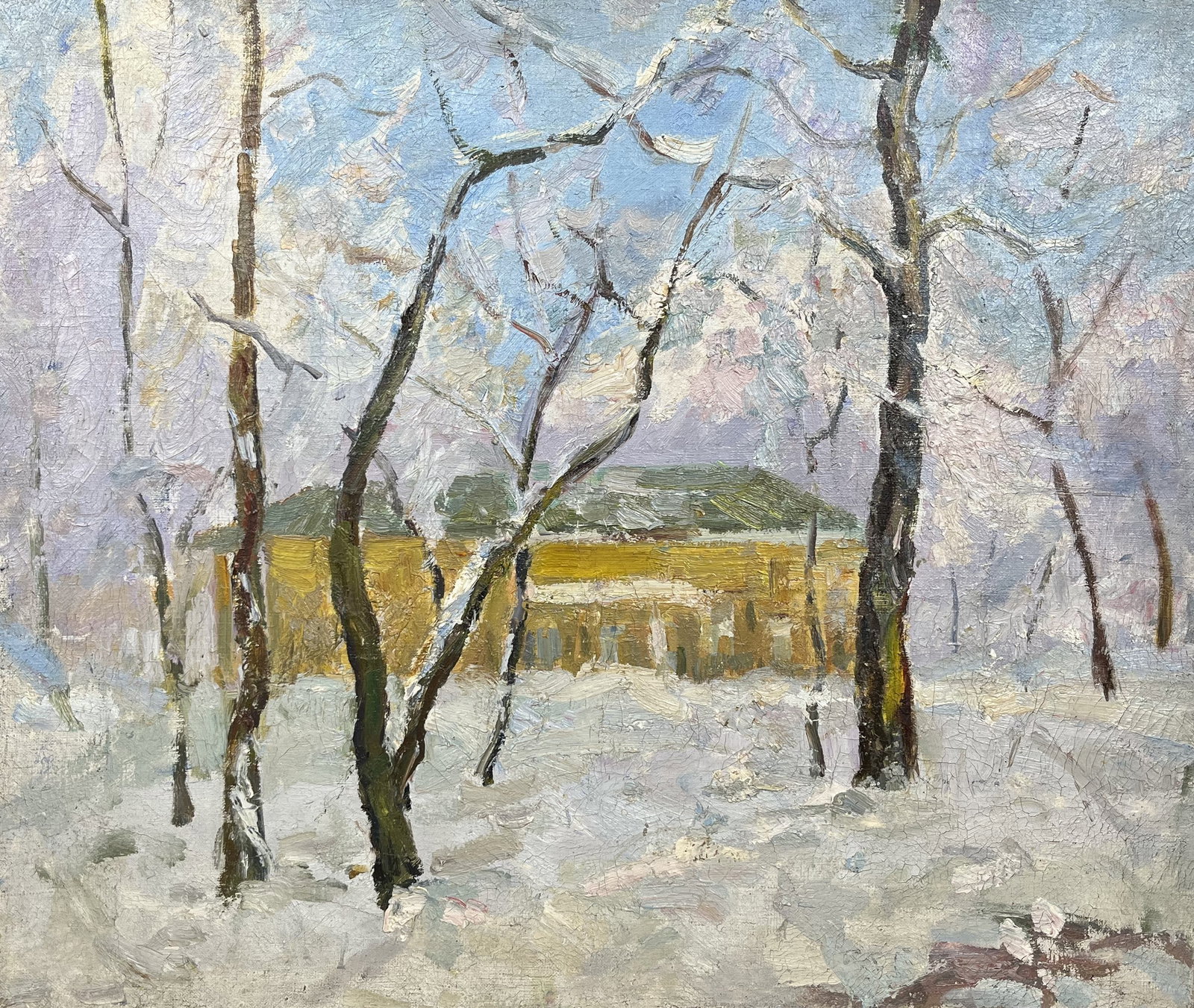 Oil painting Winter motive Strelov A. - 2