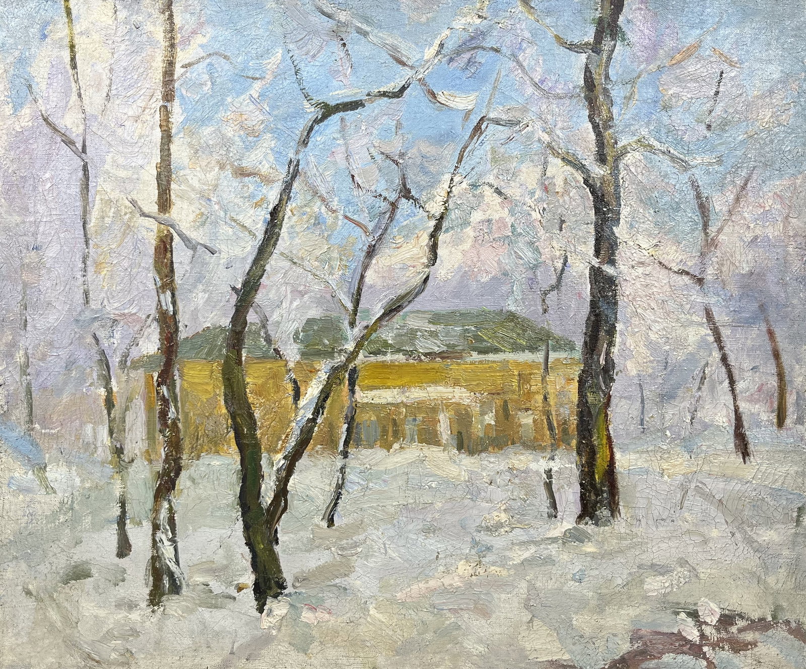 Oil painting Winter motive Strelov A. - 3