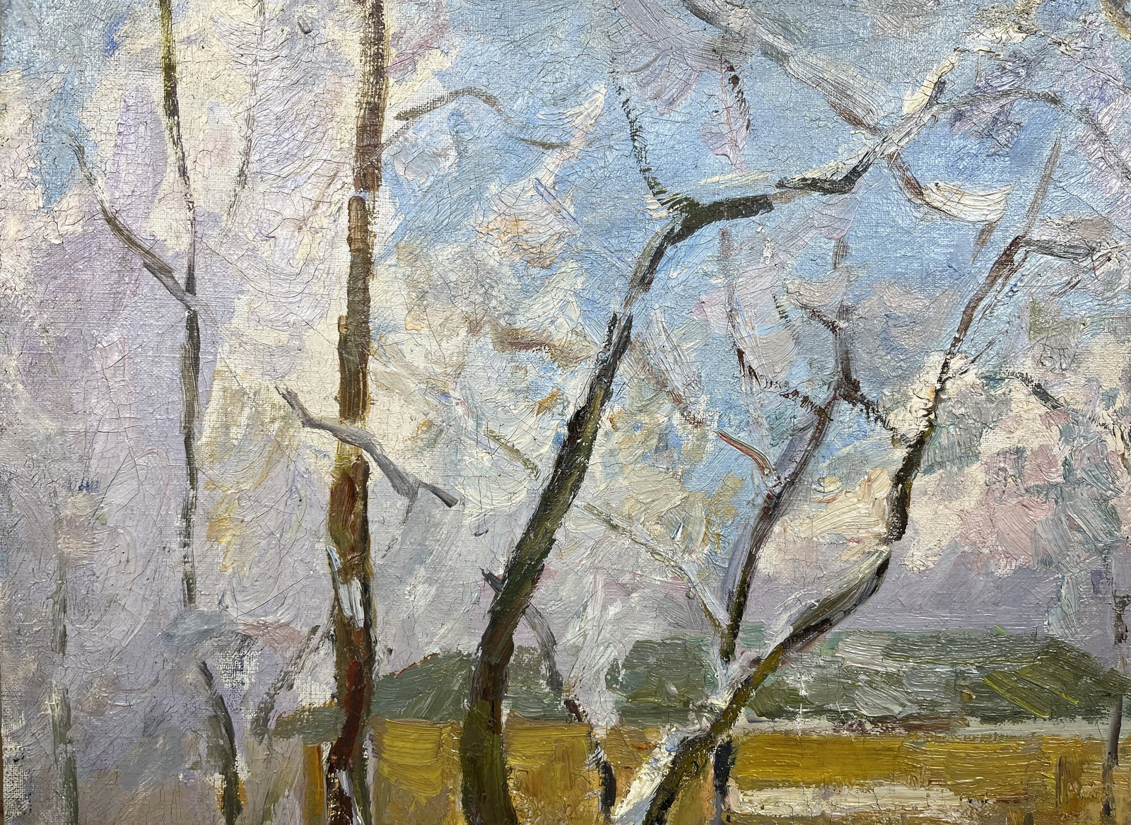 Oil painting Winter motive Strelov A. - 4