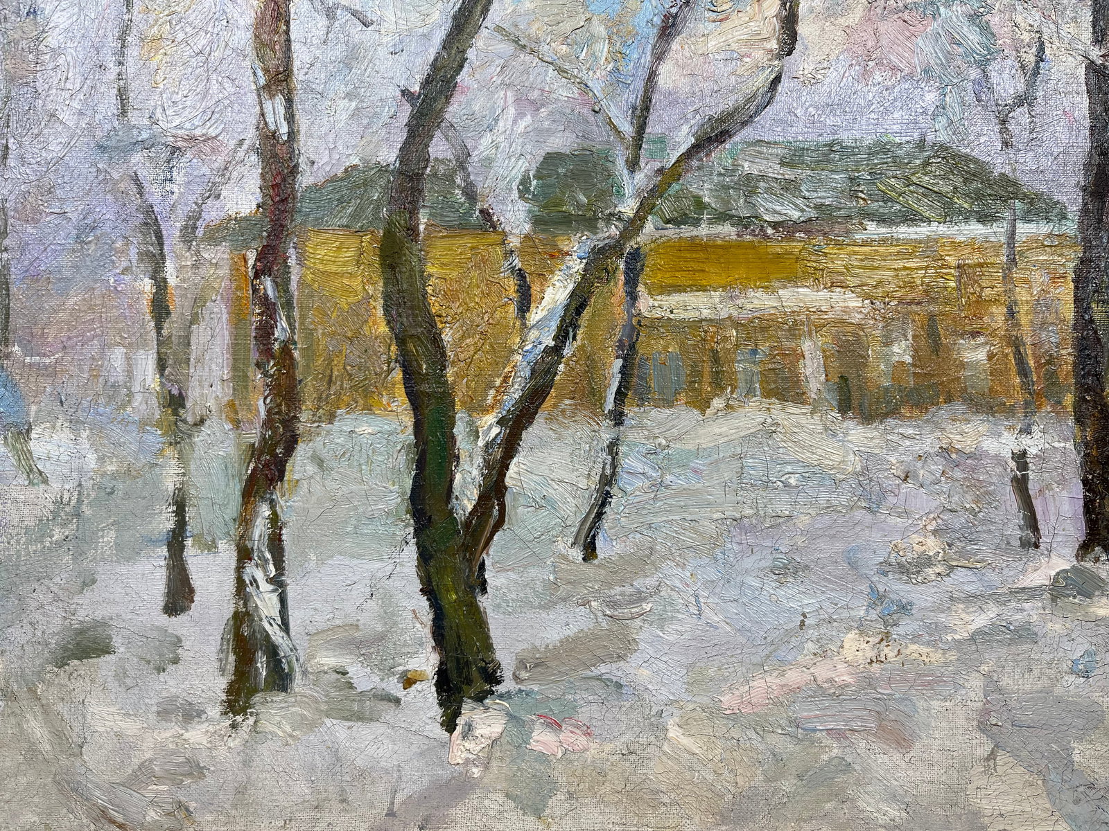 Oil painting Winter motive Strelov A. - 6