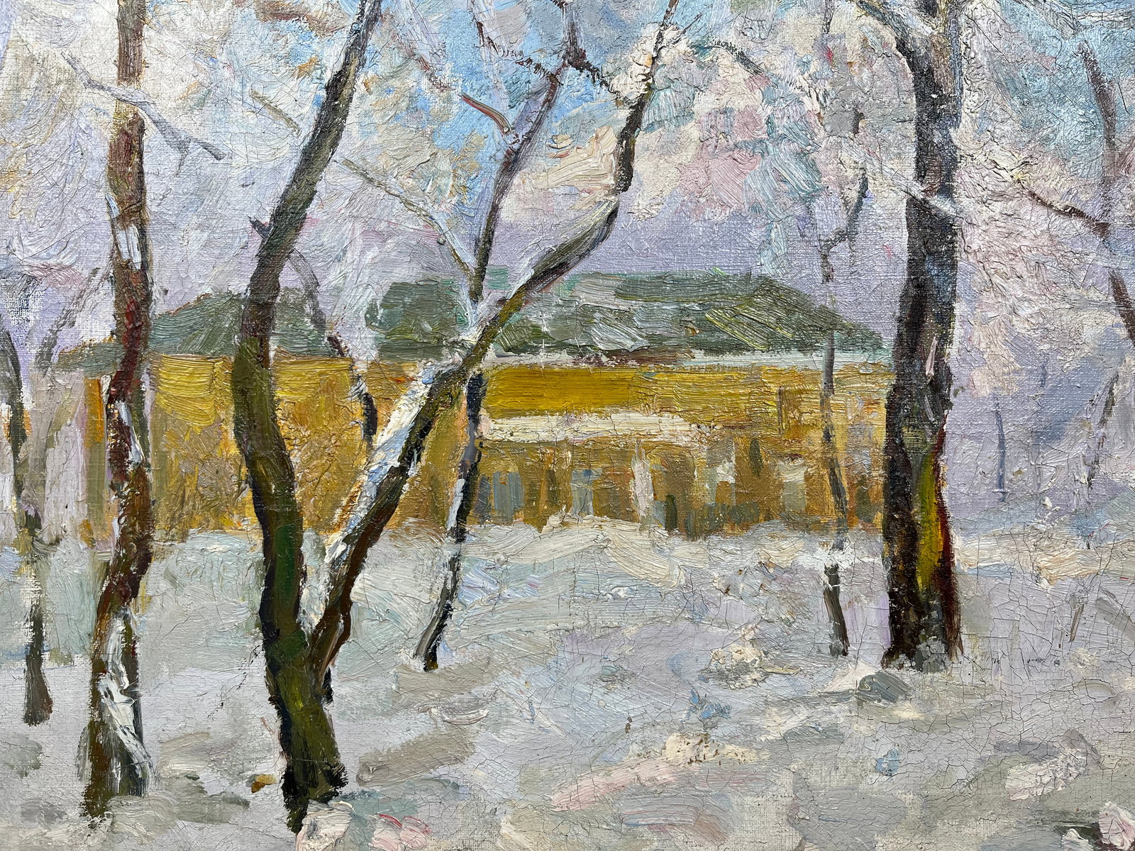 Oil painting Winter motive Strelov A. - 8