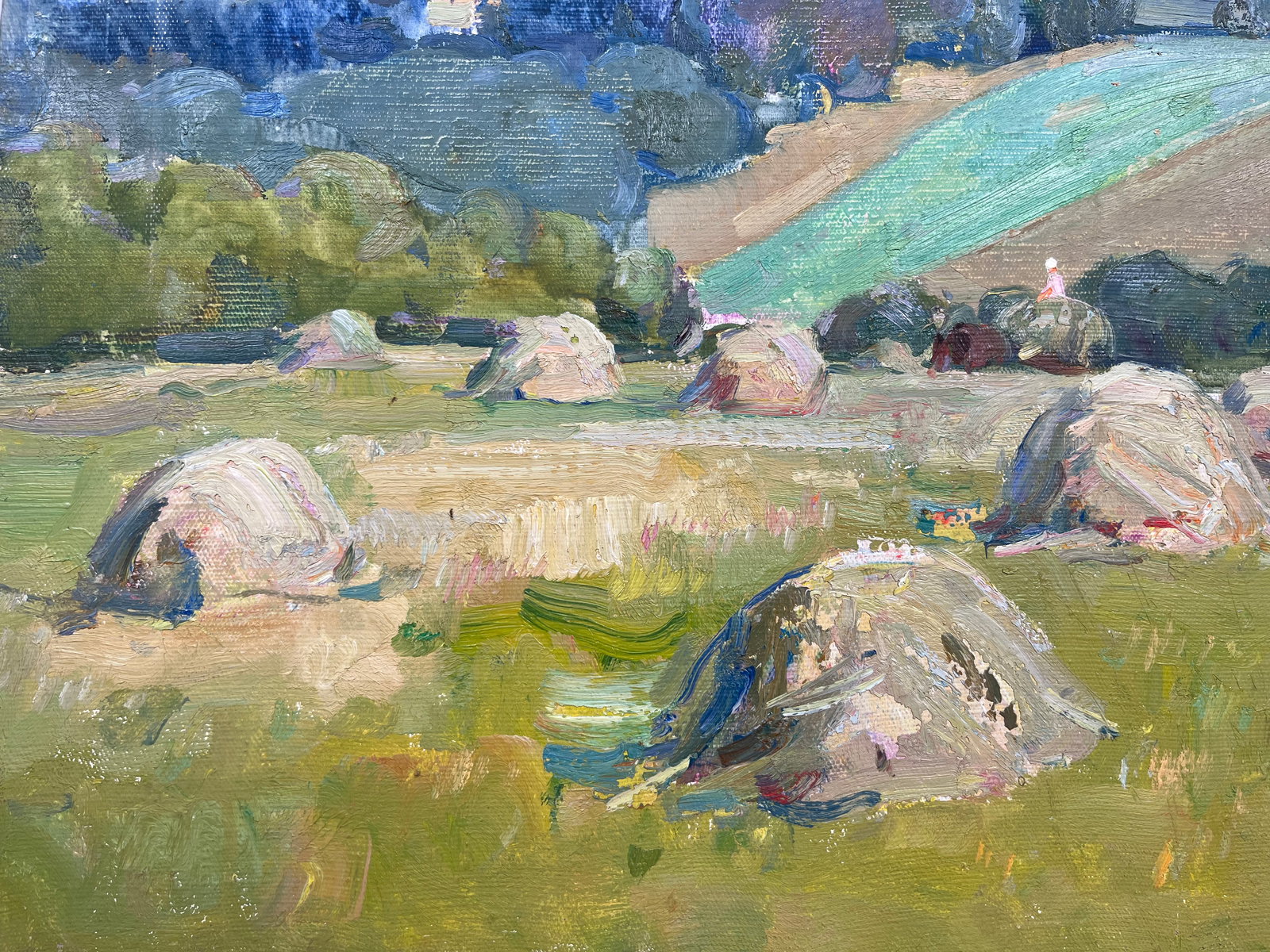 Oil painting Cut hay Strelov A. - 5