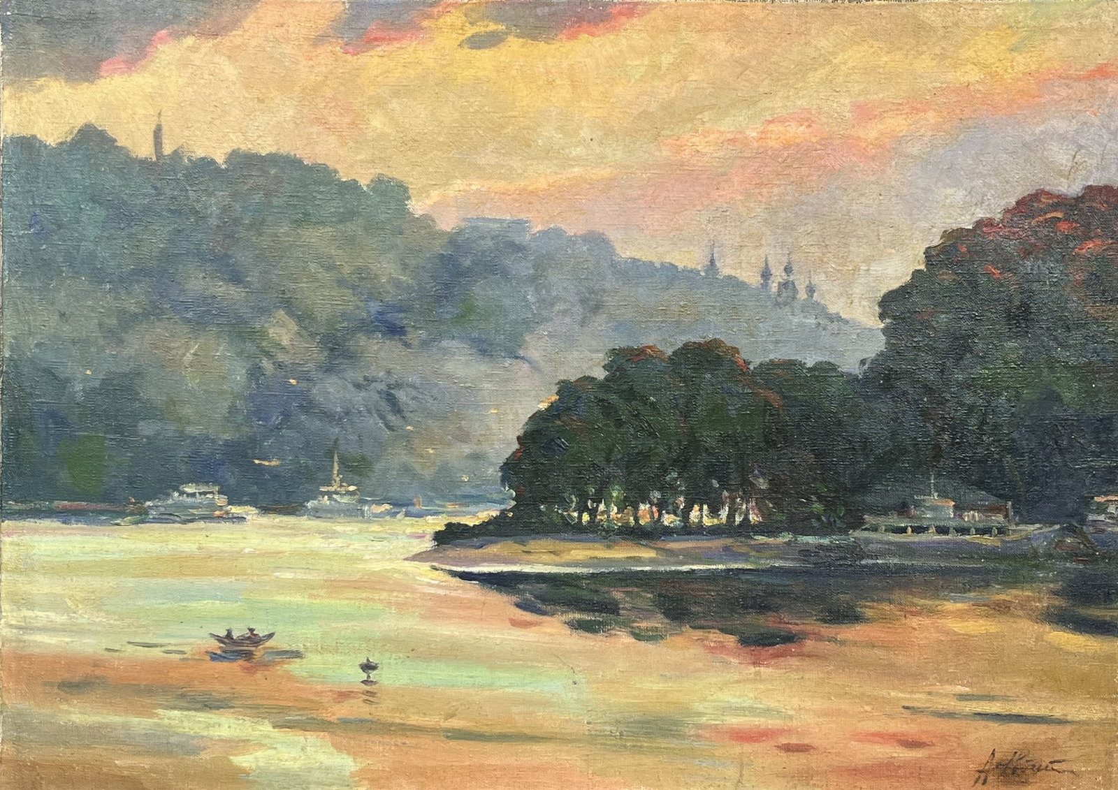 Oil painting On the Dnieper - 3