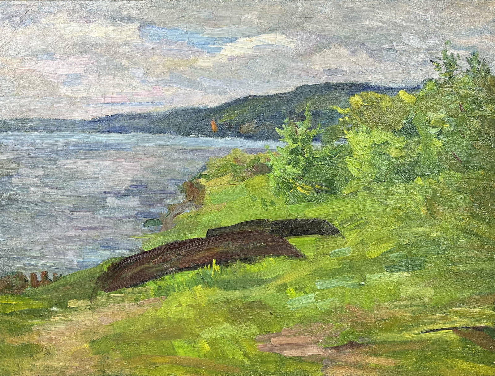 Oil painting Highland Kogan-Shatz: Title: Oil painting Highland Kogan-Shatz Description: 144??Duk Painter: Kogan-Shatz S?ze: 60x79 cm/23,62x31,10 inches Components: oil, canvas Original painting from our collection ERA: Short informati