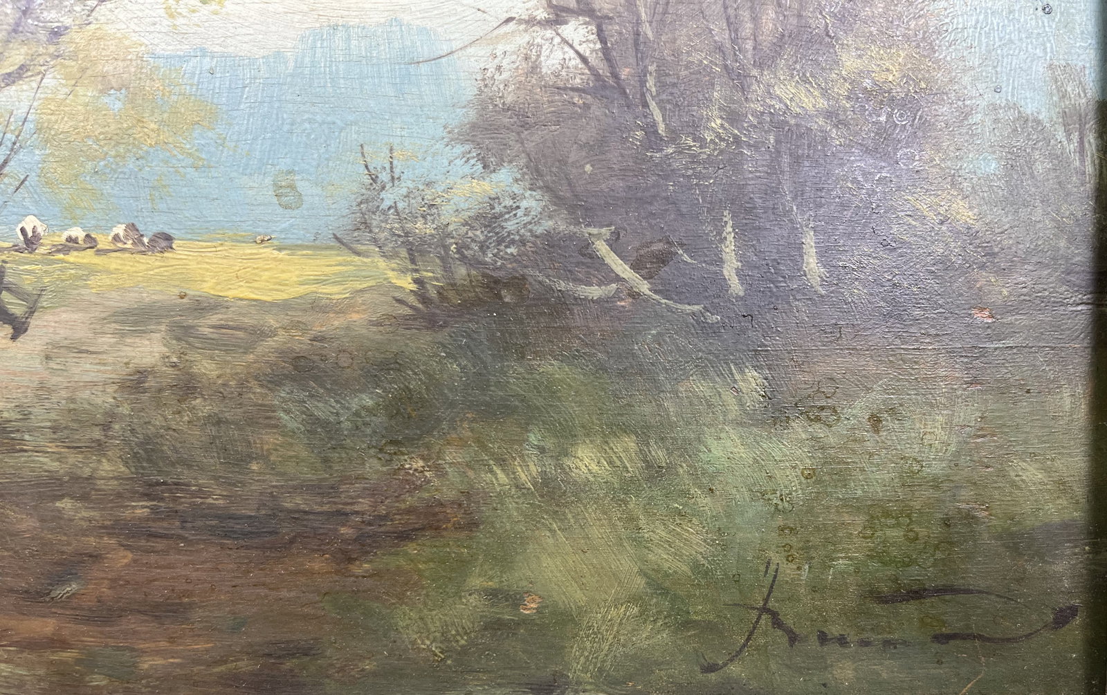 Oil painting Country yard Kronov - 10