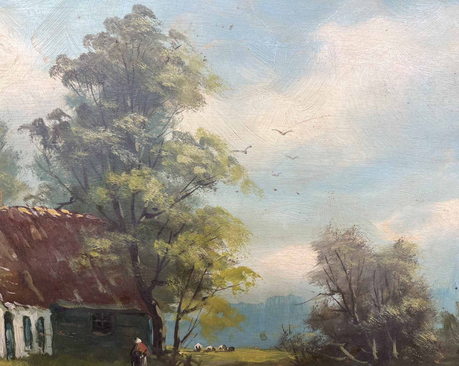 Oil painting Country yard Kronov - 5