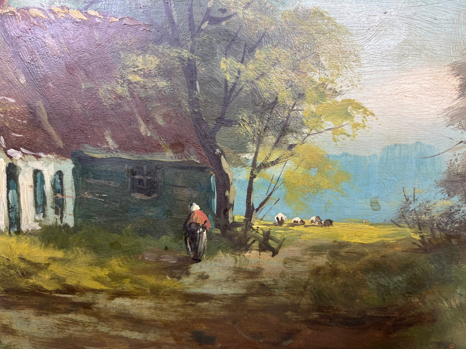 Oil painting Country yard Kronov - 8