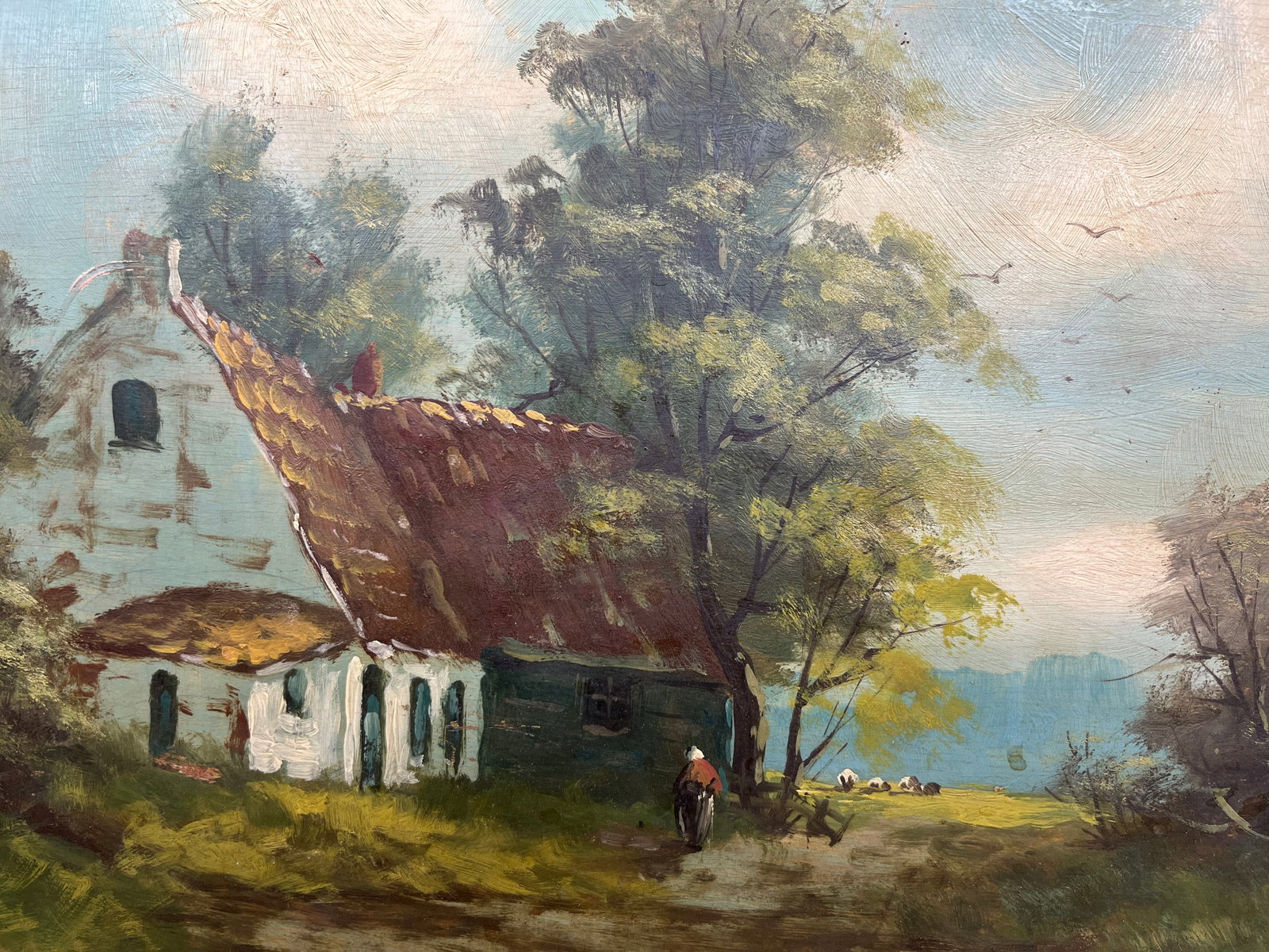Oil painting Country yard Kronov - 9