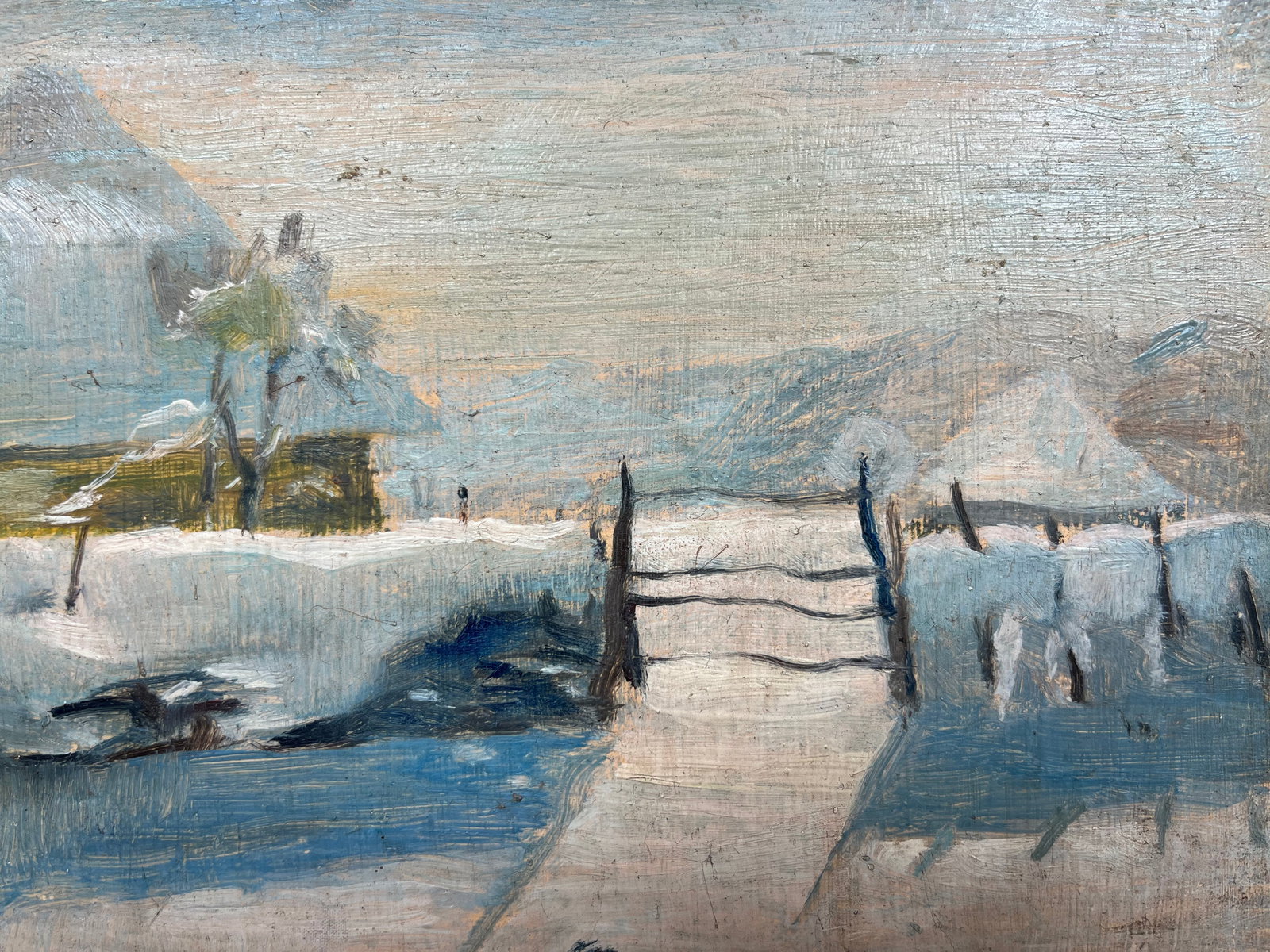 Oil painting Winter silence Kronov - 3
