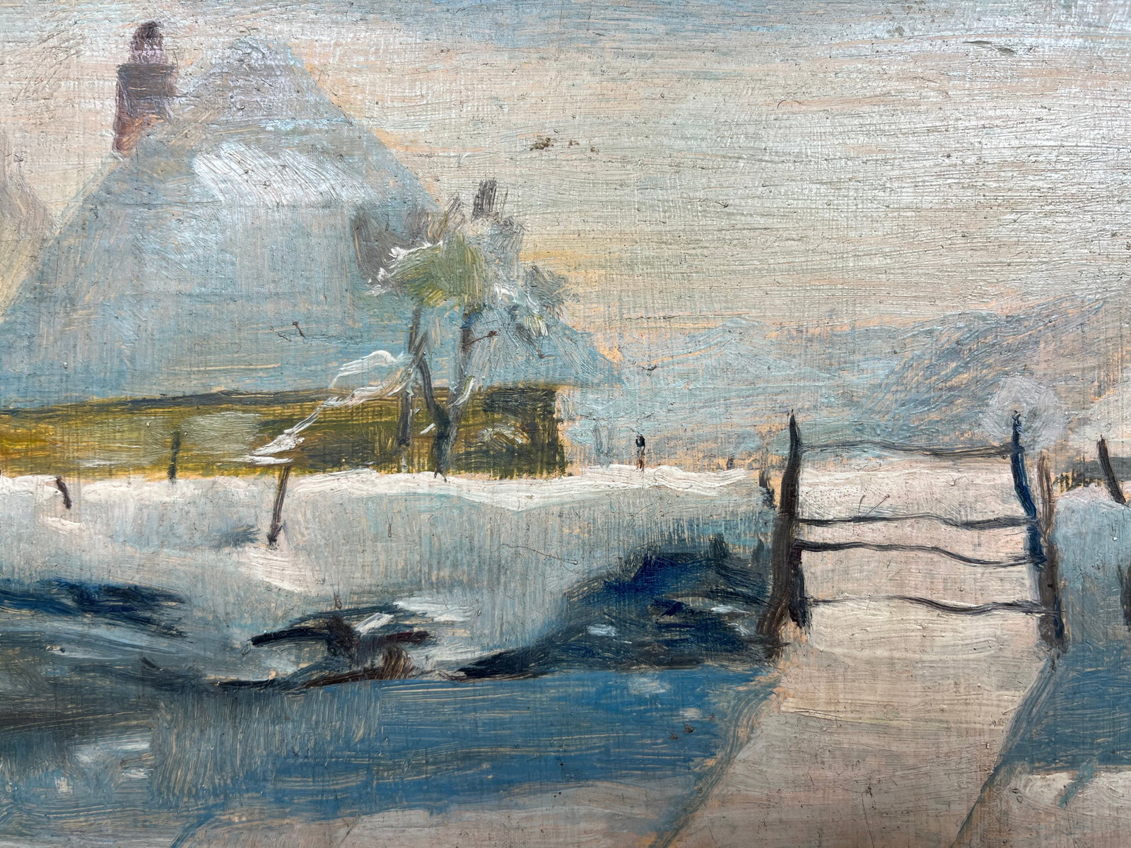 Oil painting Winter silence Kronov - 6