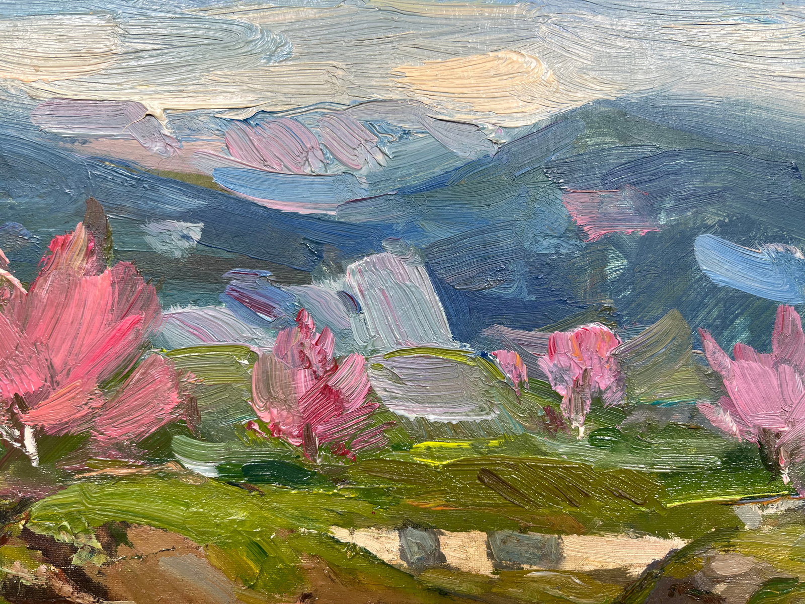Oil painting Mountain valley Strelov A. - 3