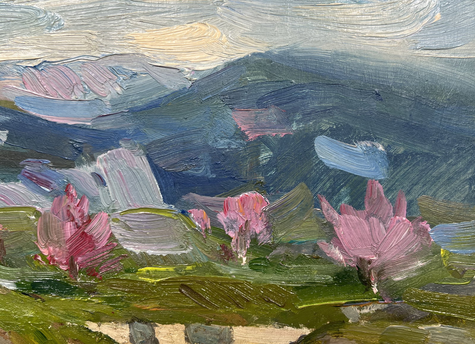 Oil painting Mountain valley Strelov A. - 4
