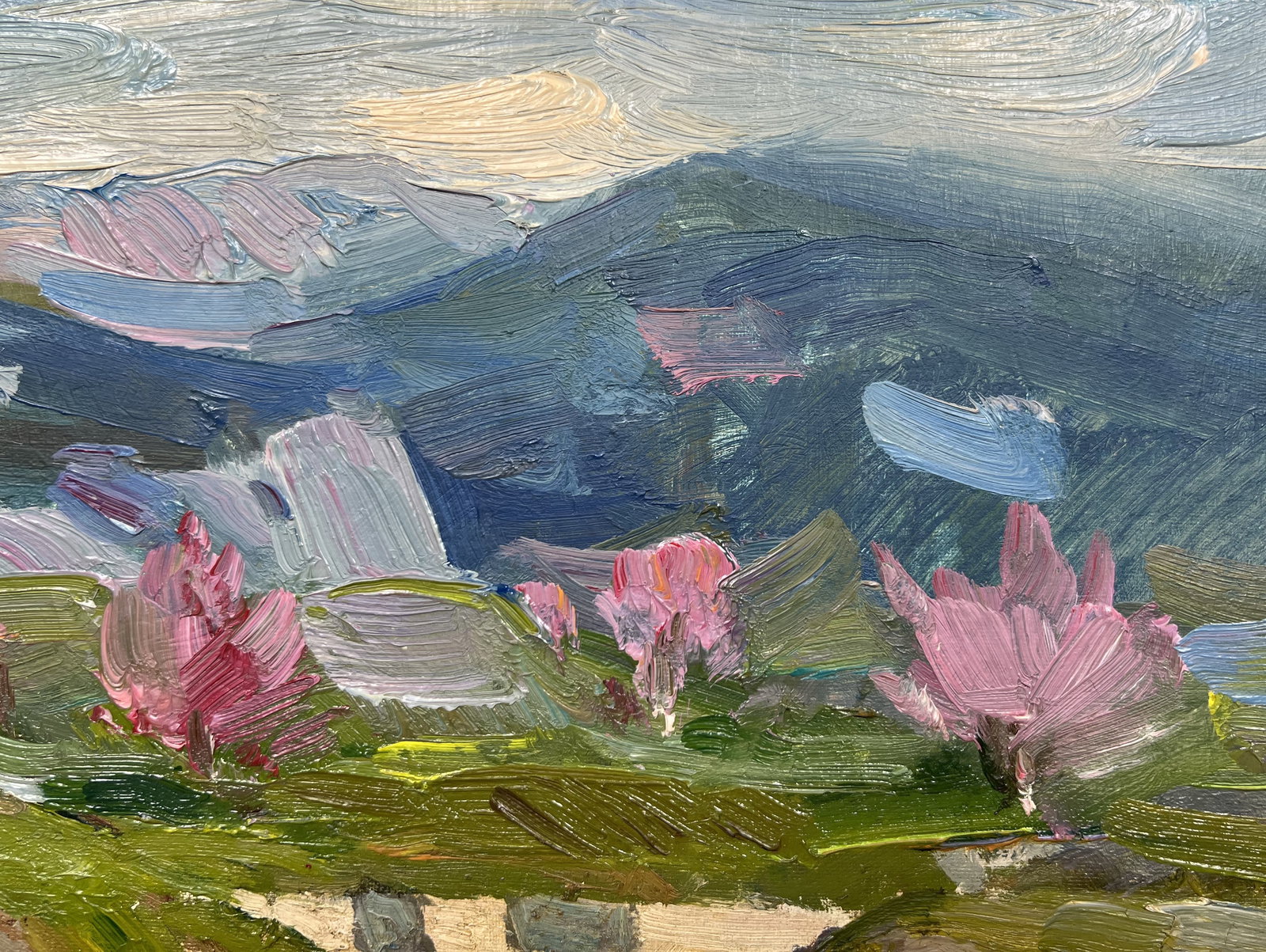Oil painting Mountain valley Strelov A. - 5