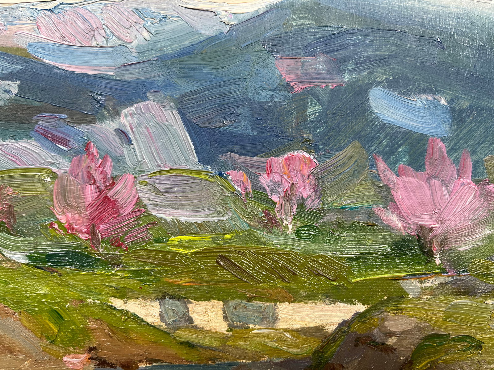 Oil painting Mountain valley Strelov A. - 6