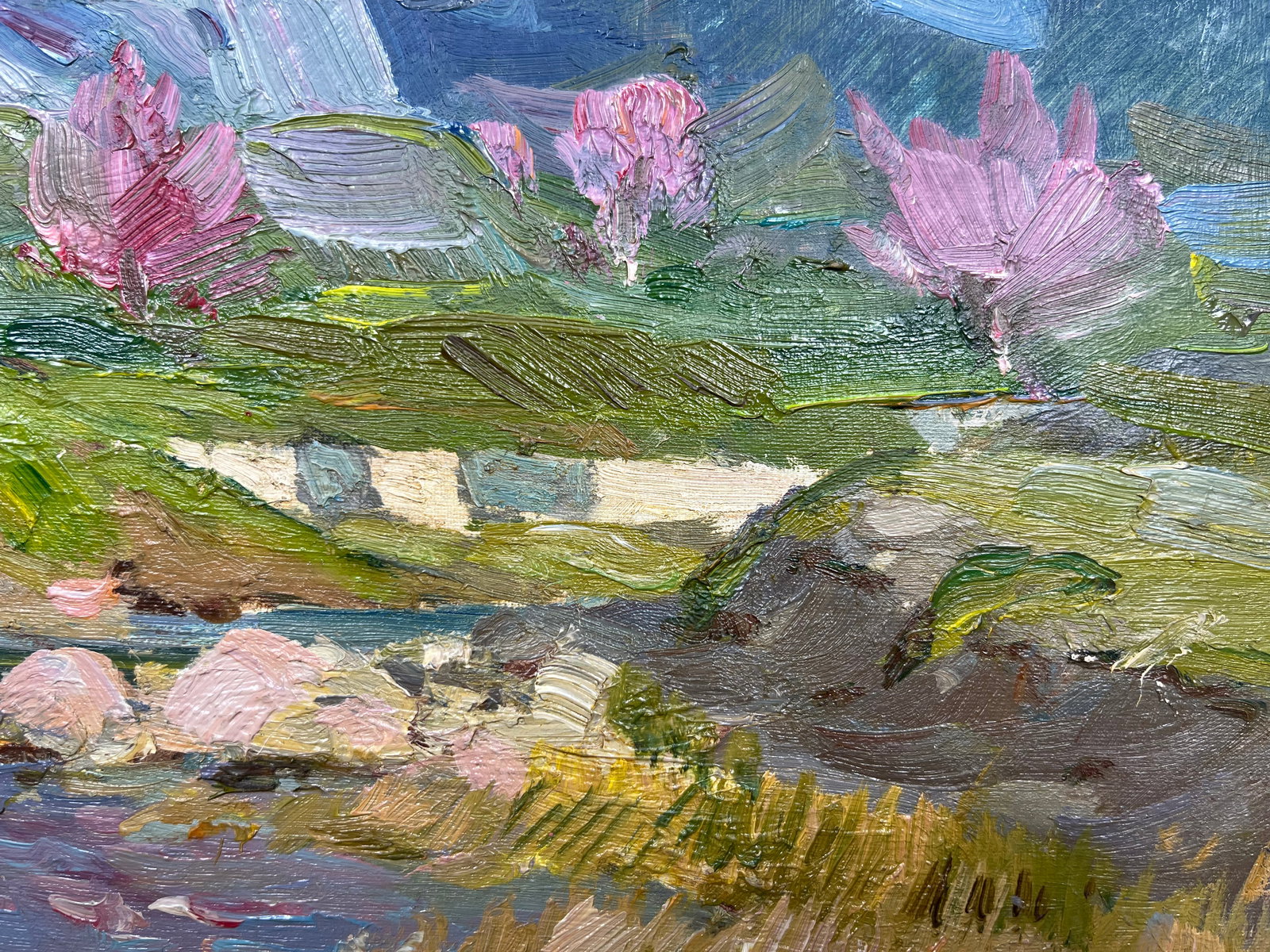 Oil painting Mountain valley Strelov A. - 8