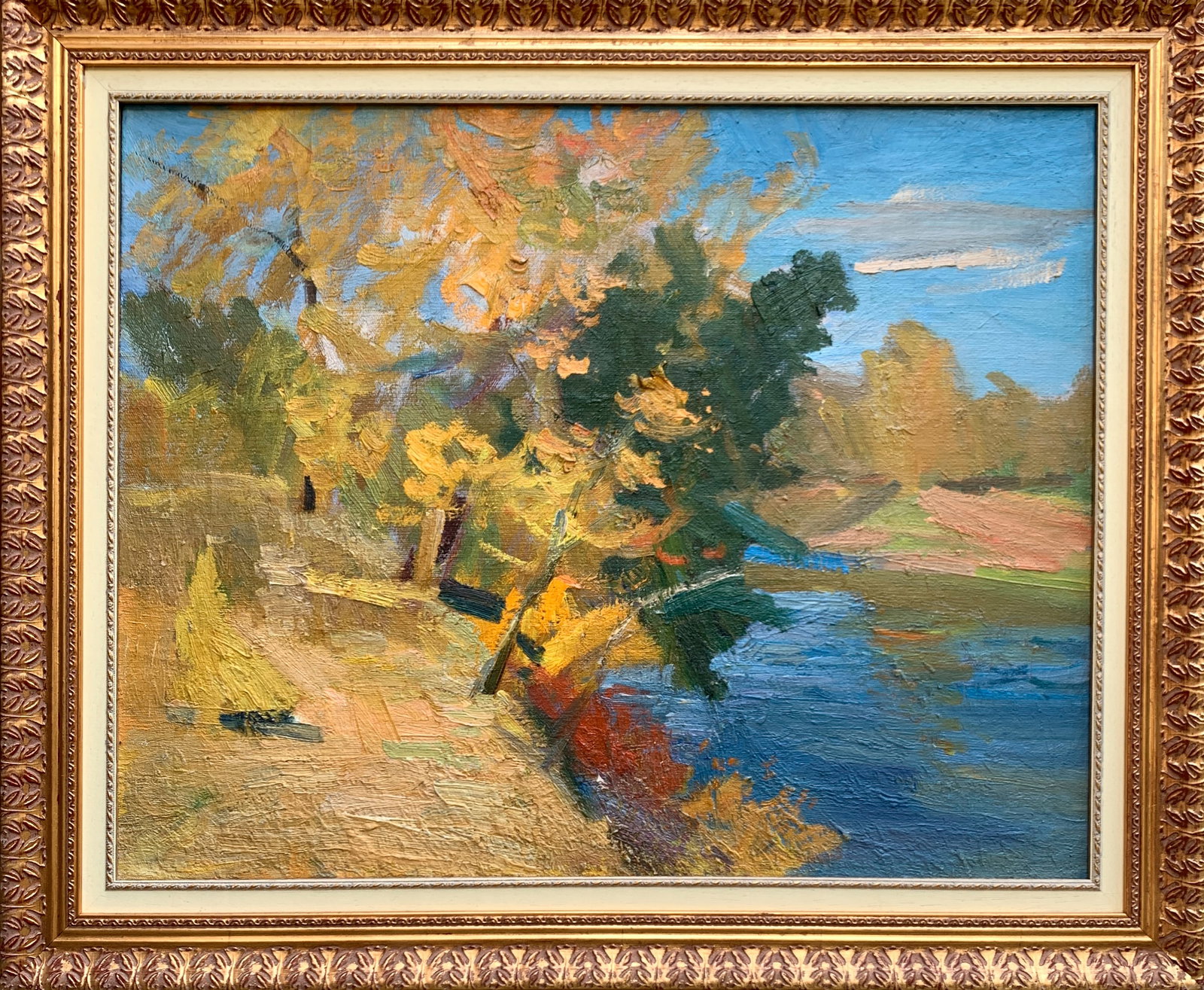 Oil painting strong wind Kogan-Shatz: Title: Oil painting strong wind Kogan-Shatz Description: 163AADuk Painter: Kogan-Shatz S?ze: 59x73 cm/23.22x28.74 inches Components: oil, canvas Original painting from our collection ERA: Short inform