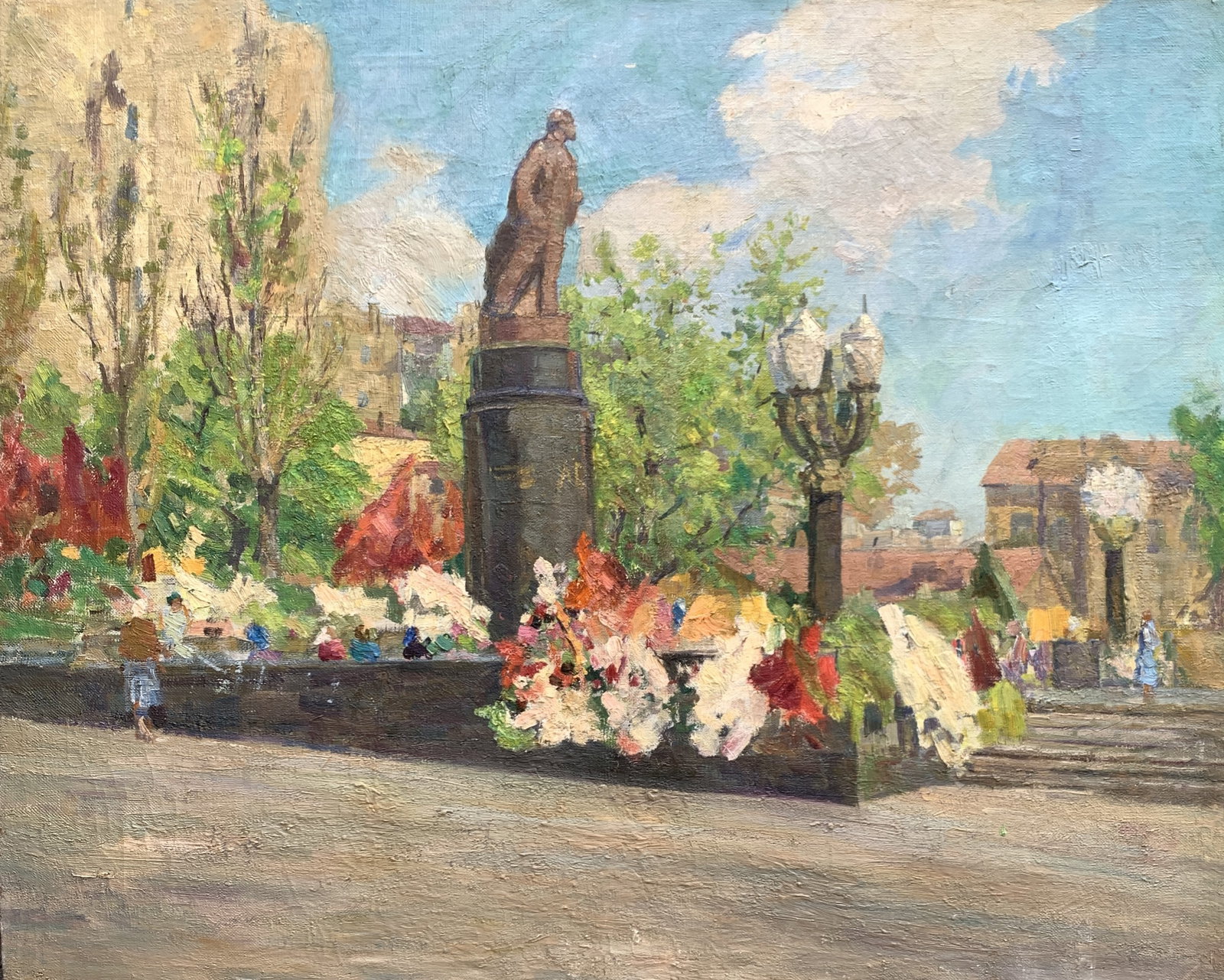 Oil painting holiday Kogan-Shatz: Title: Oil painting holiday Kogan-Shatz Description: 164AADuk Painter: Kogan-Shatz S?ze: 59x73 cm/23.22x28.74 inches Components: oil, canvas Original painting from our collection ERA: 1959 Short infor