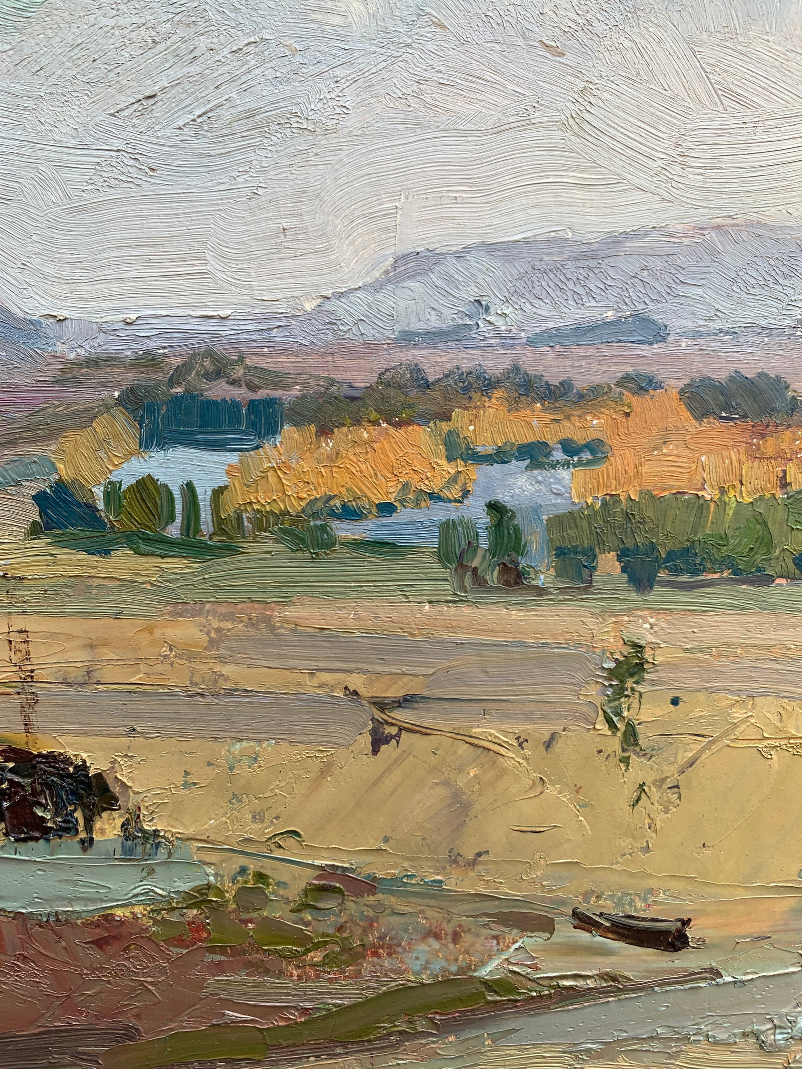 Oil painting The next town Godunov - 6