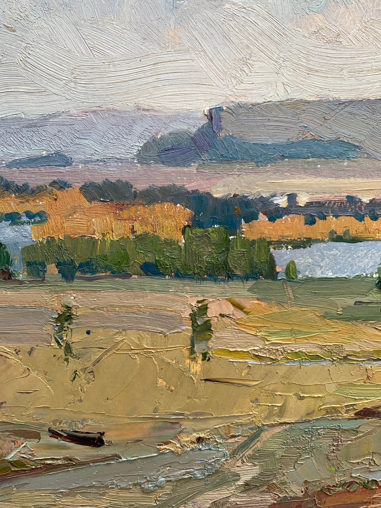 Oil painting The next town Godunov - 8