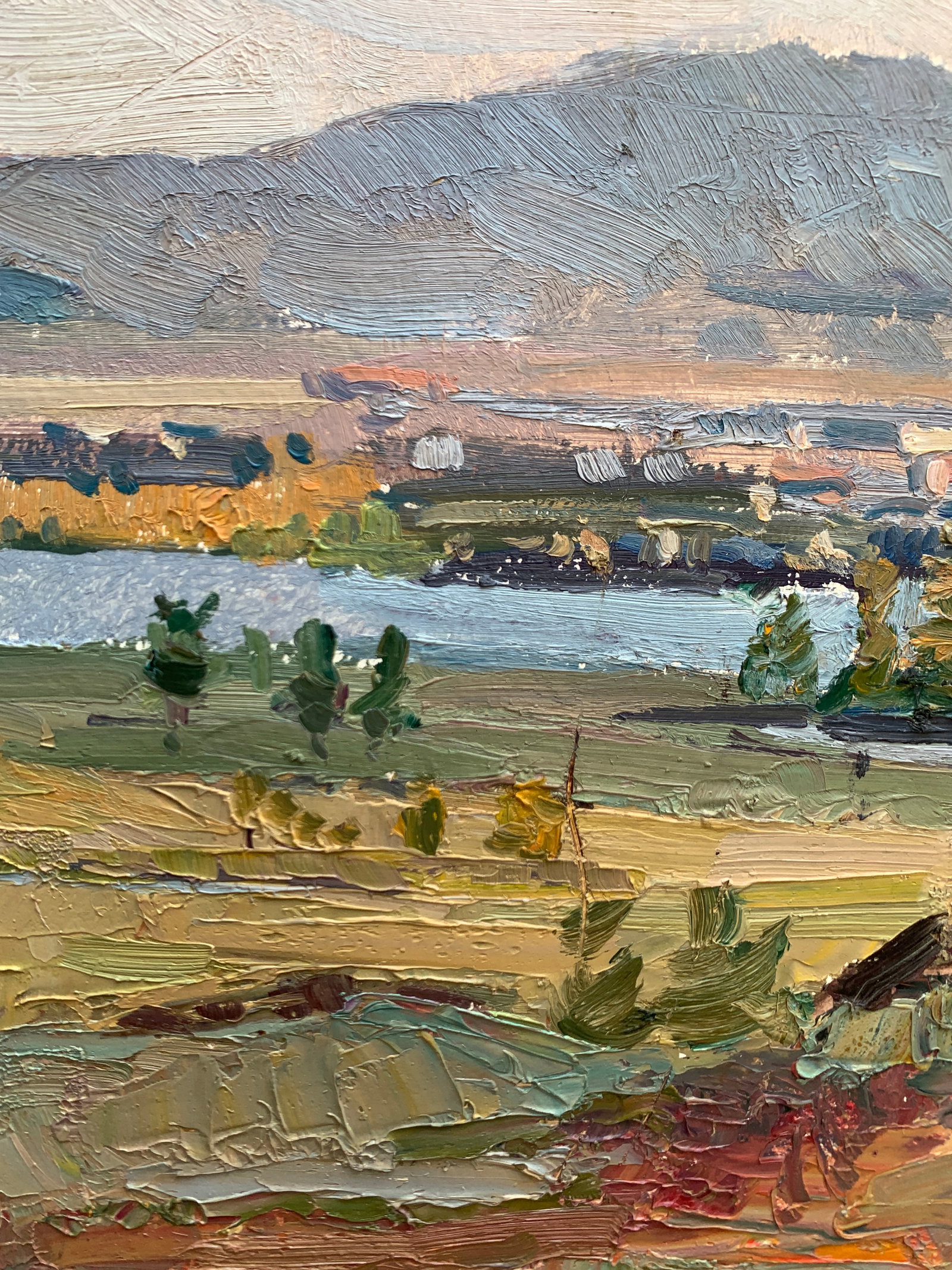 Oil painting The next town Godunov - 9