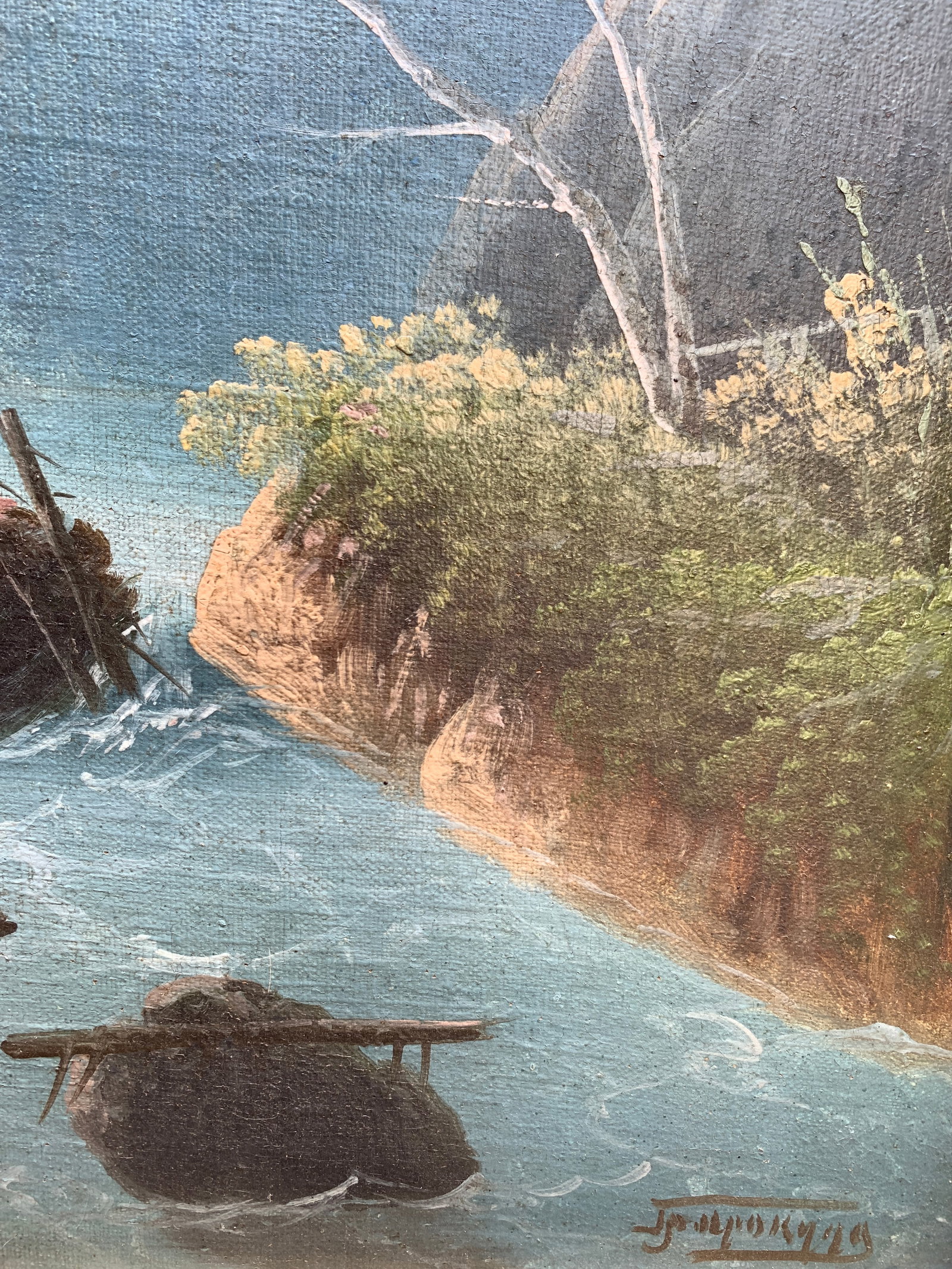 Oil painting A quiet dawn Prokuda - 11