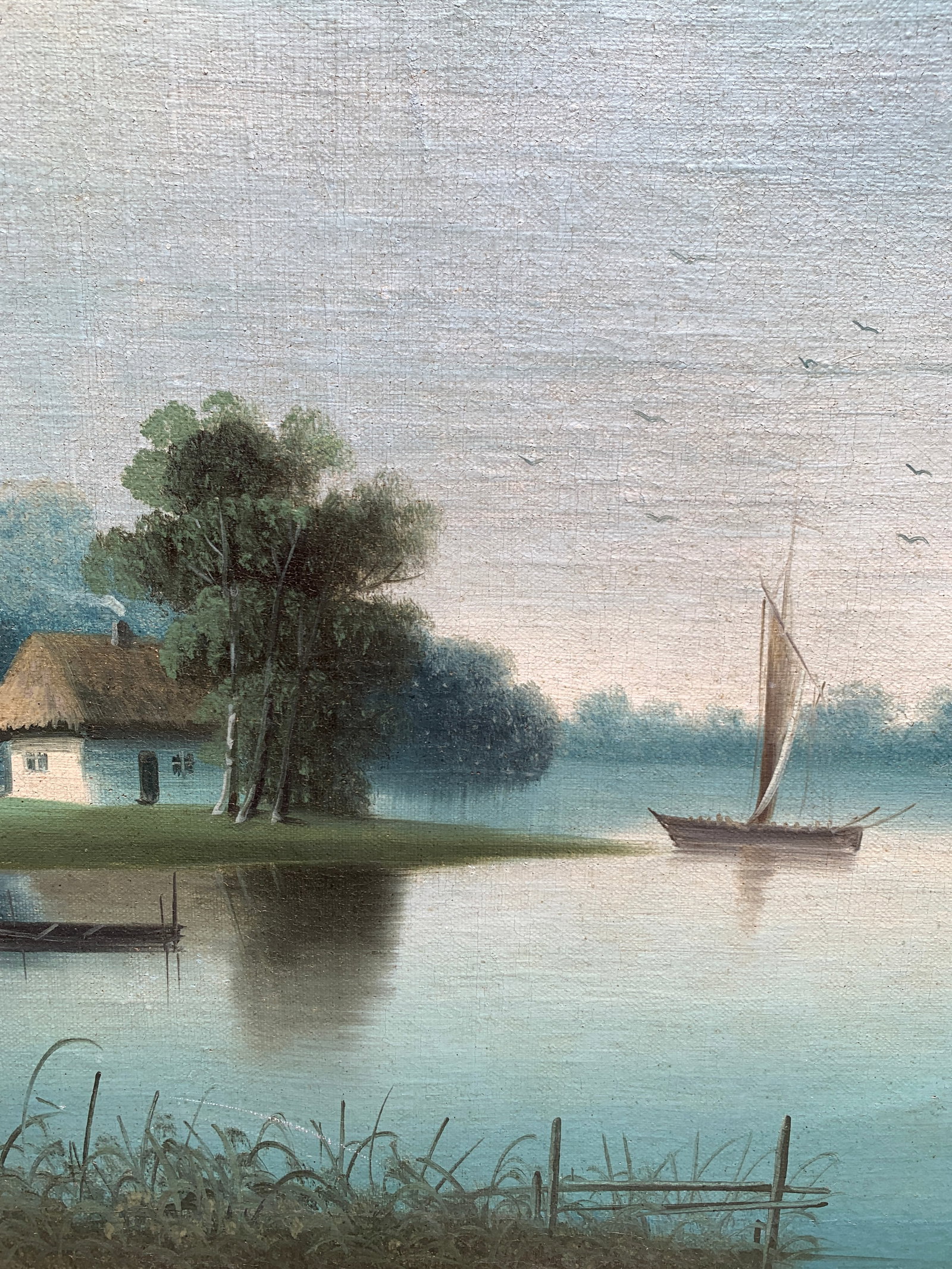 Oil painting Morning fishing Prokuda - 9