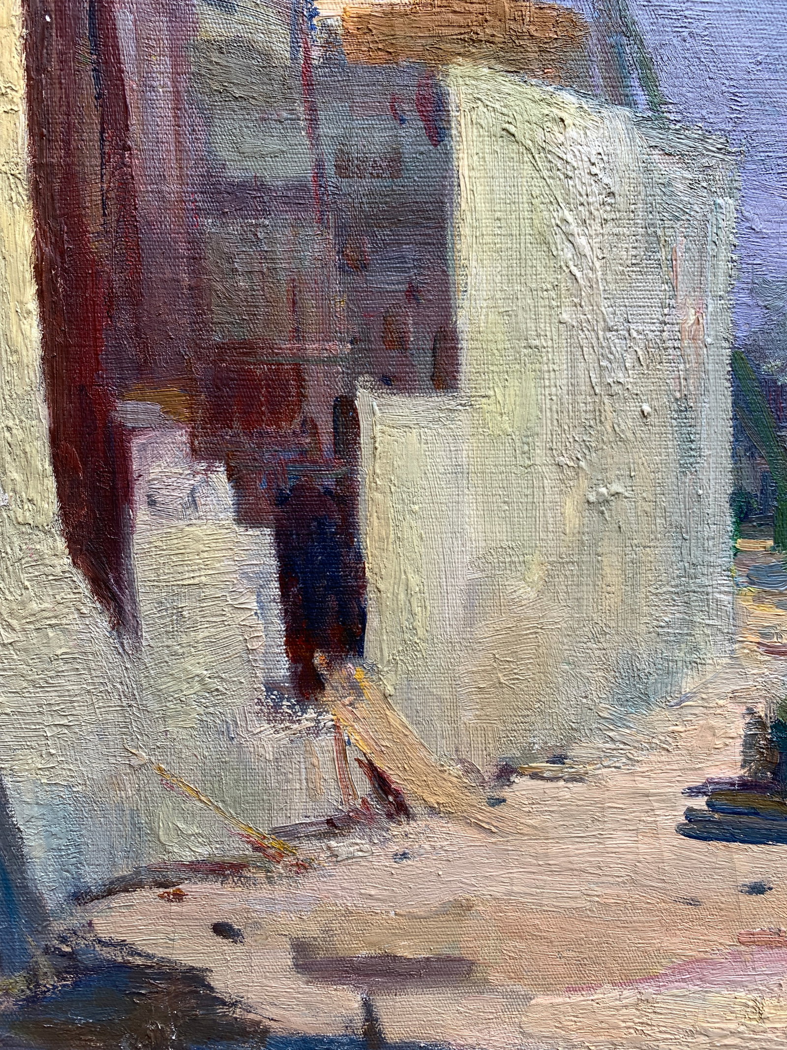 Oil painting On the construction site Kogan-Shatz - 5