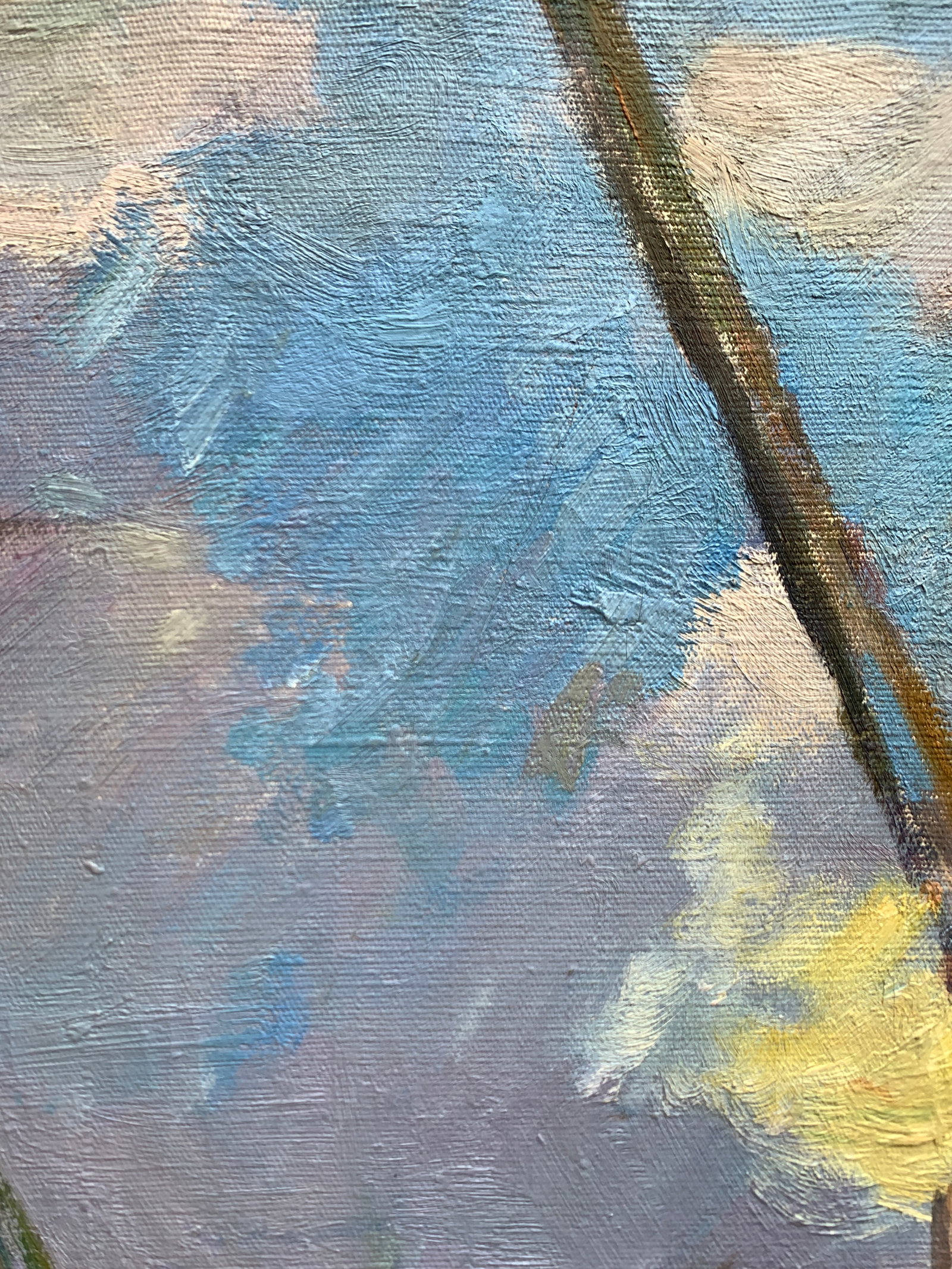 Oil painting On the construction site Kogan-Shatz - 6