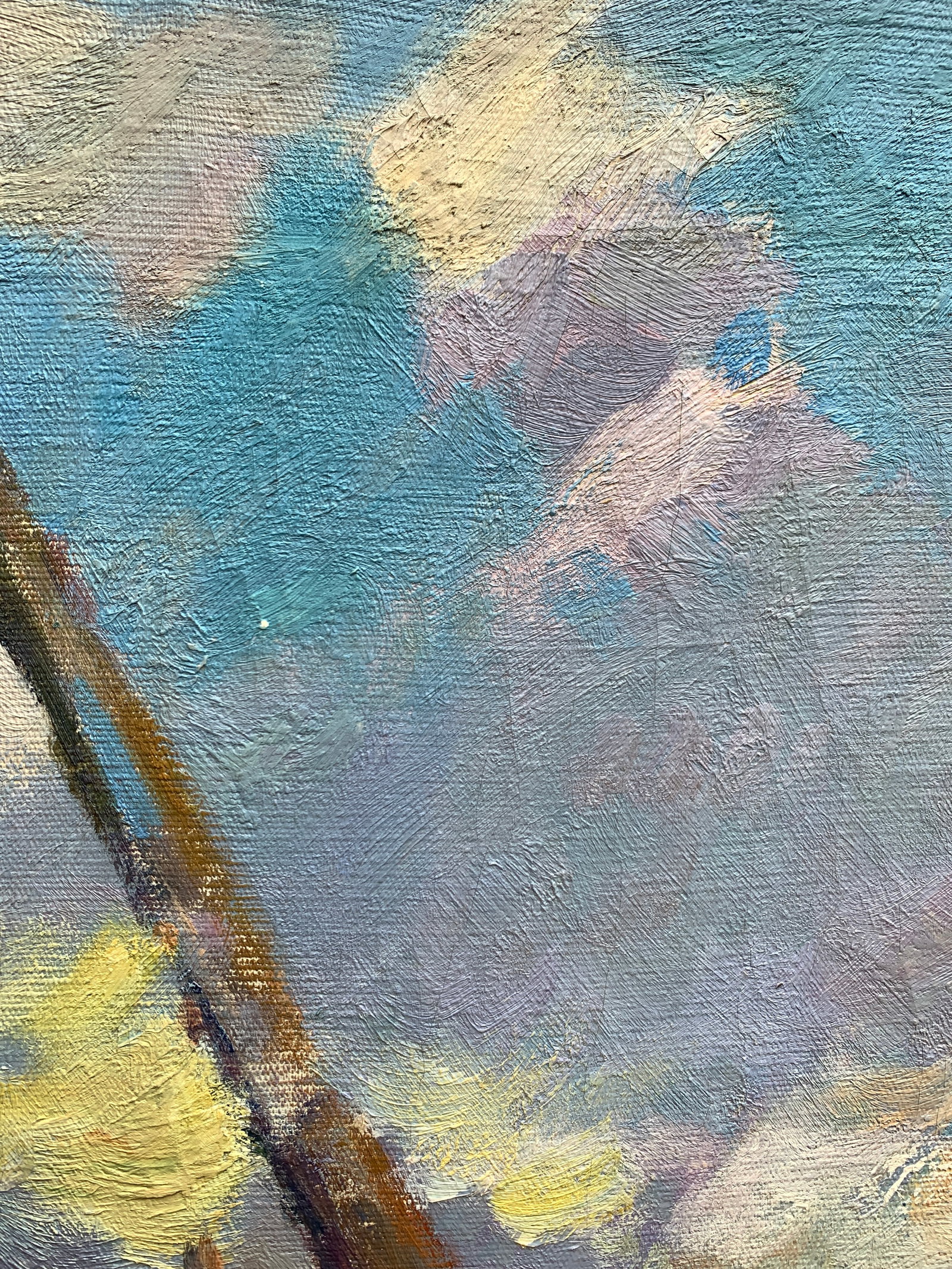 Oil painting On the construction site Kogan-Shatz - 8