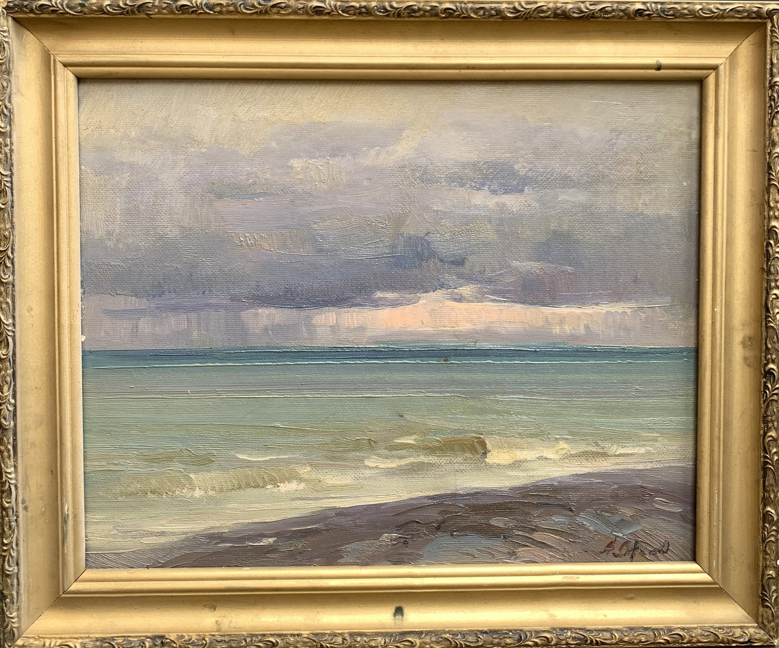 Oil painting Frowned Strelov A.: Title: Oil painting Frowned Strelov A. Description: 175AADuk Painter: Strelov A. S?ze: 41.5x51.5 cm/16.33x20.27 inches Components: oil, cardboard Original painting from our collection ERA: 1986 Short 