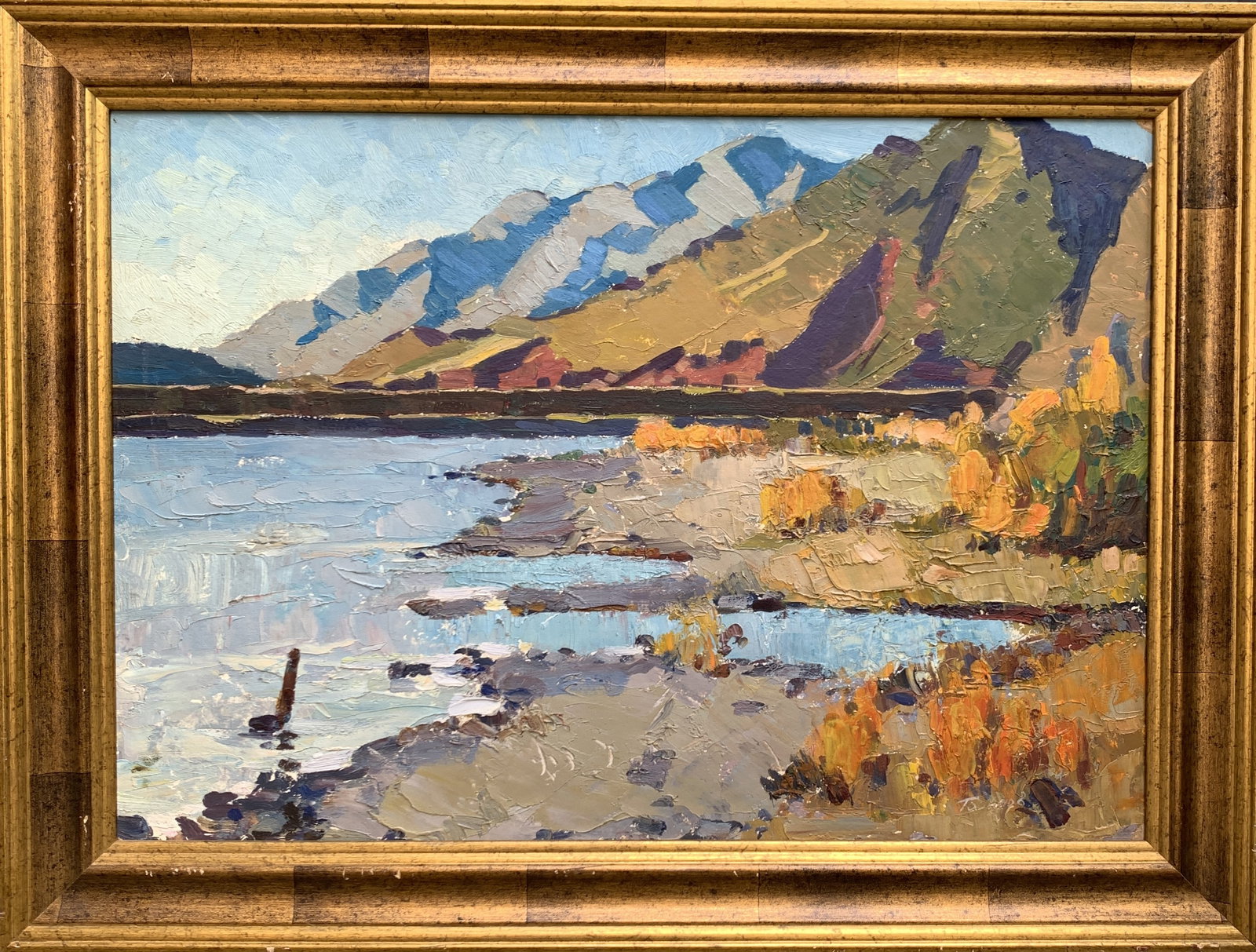 Oil painting Halt Godunov: Title: Oil painting Halt Godunov Description: 177AADuk Painter: Godunov S?ze: 49x69 cm/19.29x27.16 inches Components: oil, cardboard Original painting from our collection ERA: Short information: Born