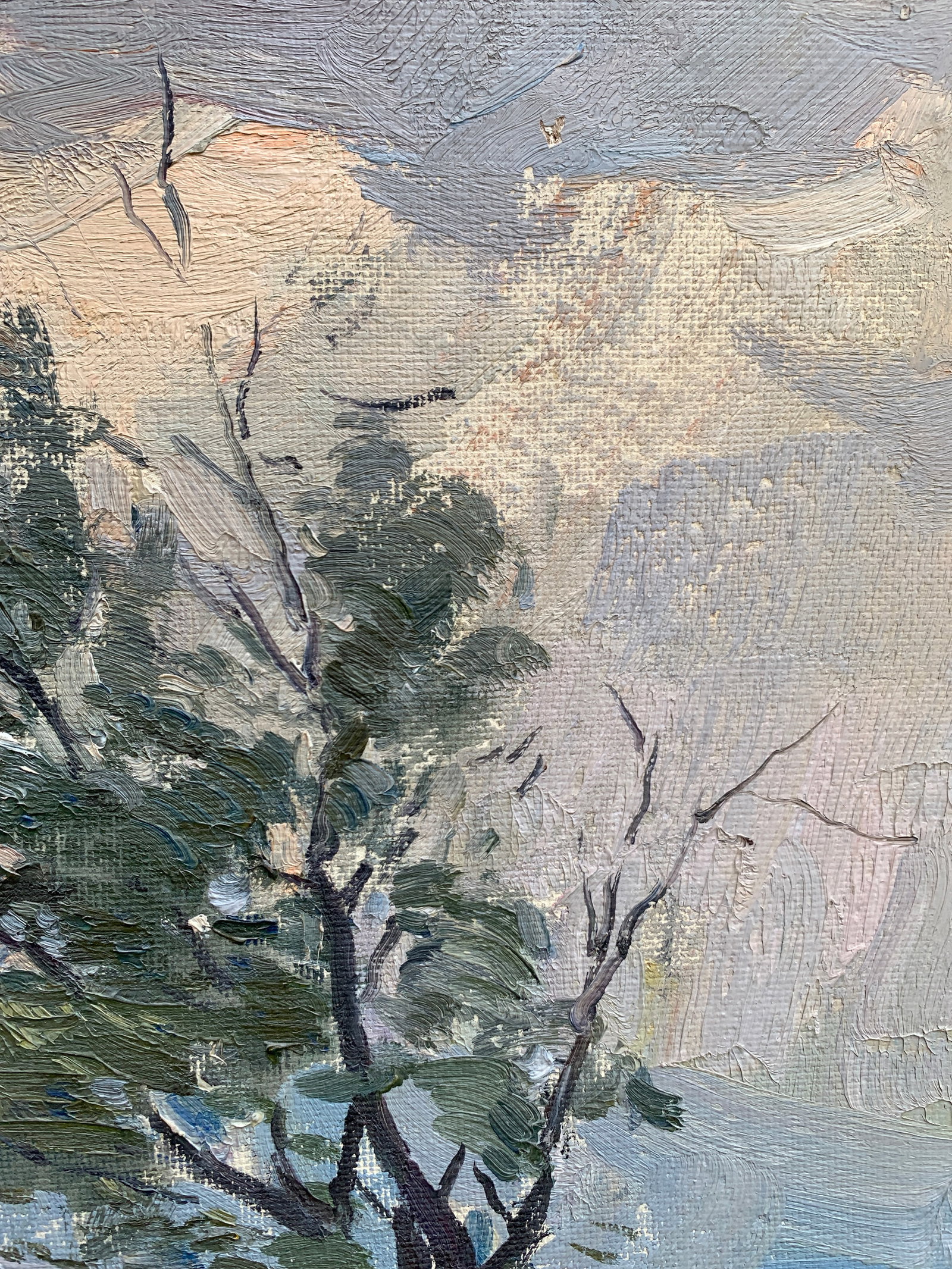 Oil painting Spring evening Strelov A. - 5