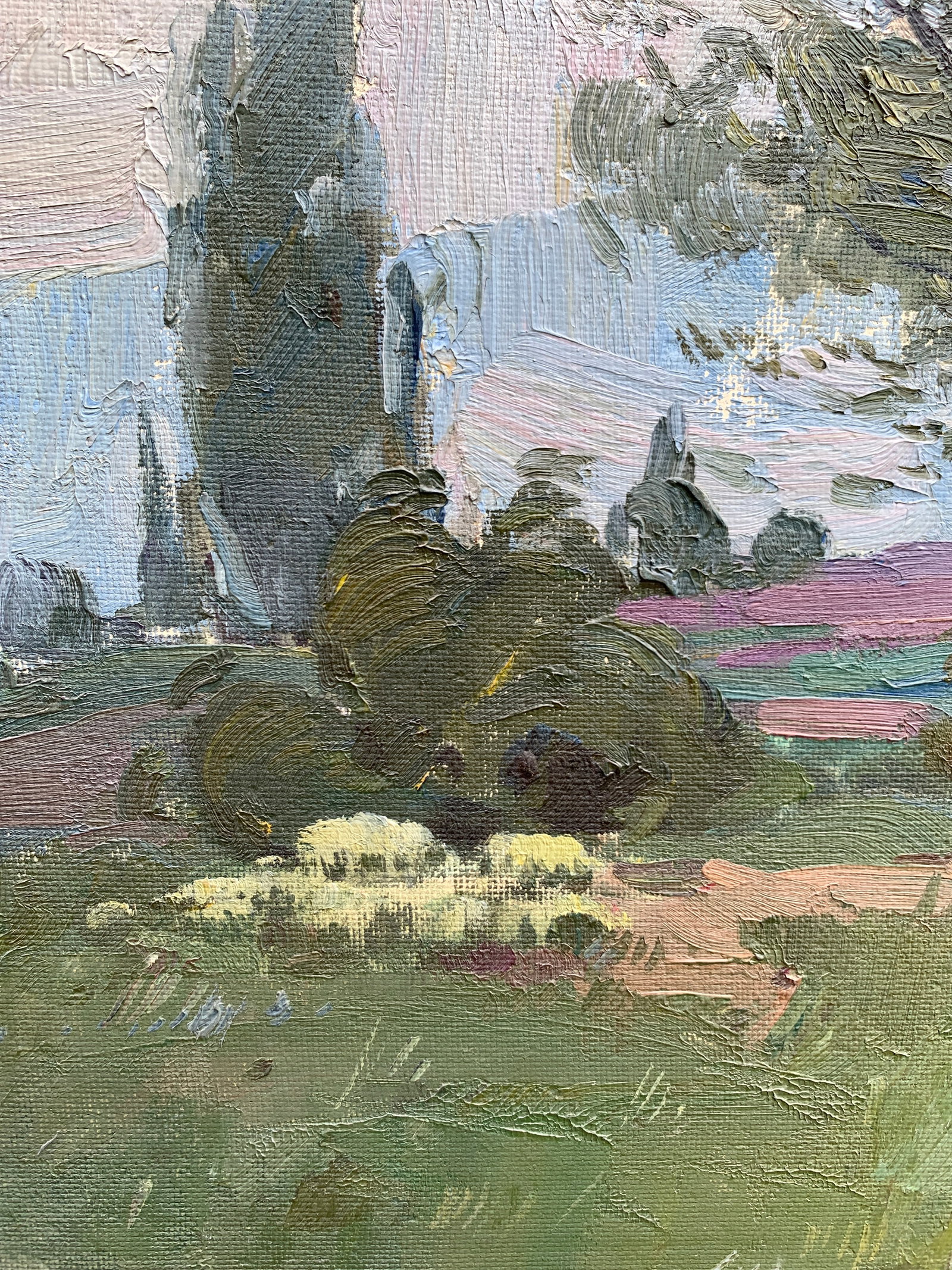 Oil painting Spring evening Strelov A. - 6