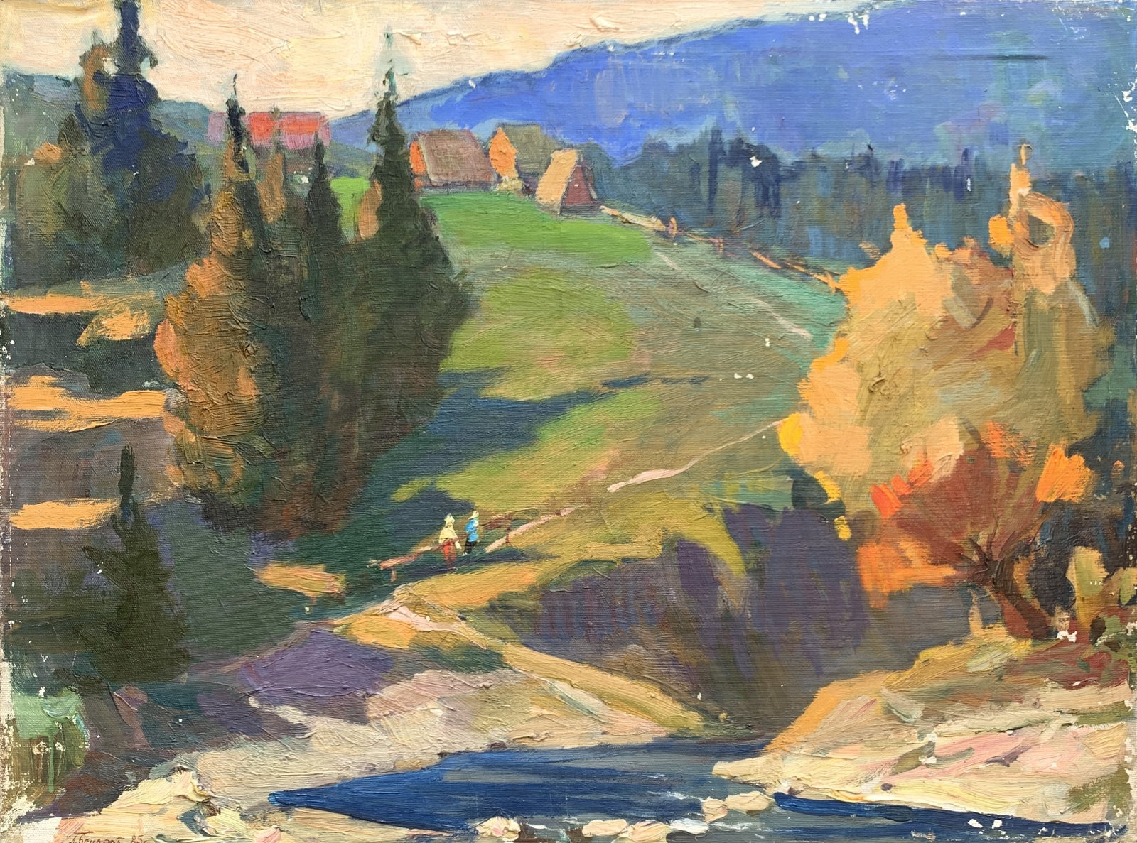 Oil painting Native land Bessaraba: Title: Oil painting Native land Bessaraba Description: 179AADuk Painter: Bessaraba S?ze: 60x80 cm/23.62x31.49 inches Components: oil, canvas Original painting from our collection ERA: Short informatio